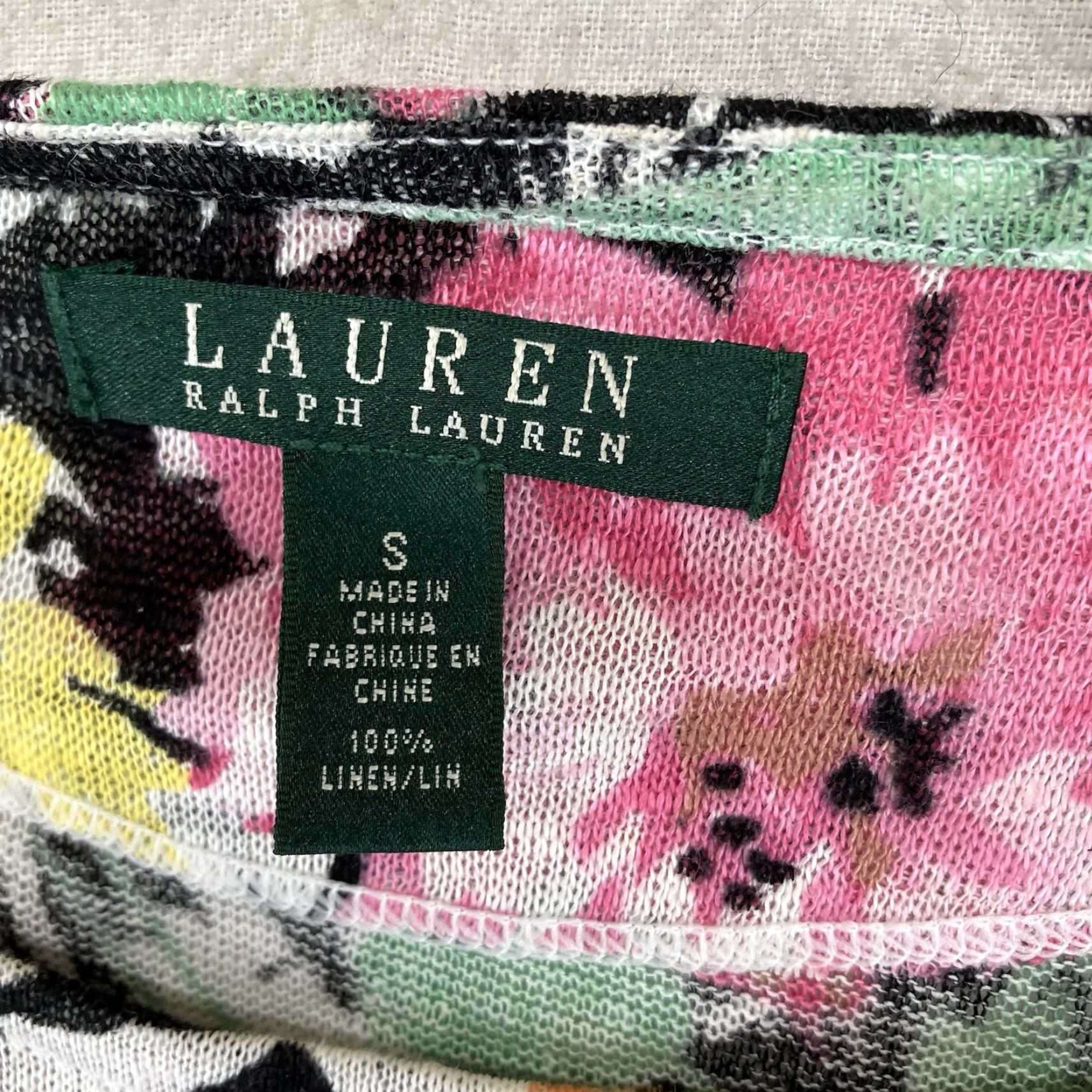 Ralph Lauren Lauren Ralph Lauren Blouse Women Lightweight Floral Linen Pullover Top Various Colors Sizes S Size S / US 4 / IT 40 - 4 Thumbnail