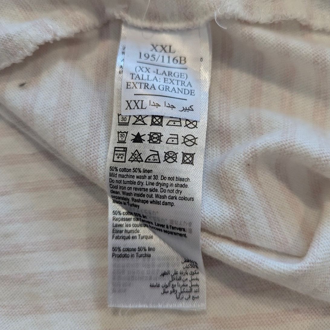 Allsaints All Saints Striped Cotton Linen Oversized Fit T-Shirt XXL Size XXL / US 16-18 / IT 52-54 - 5 Thumbnail