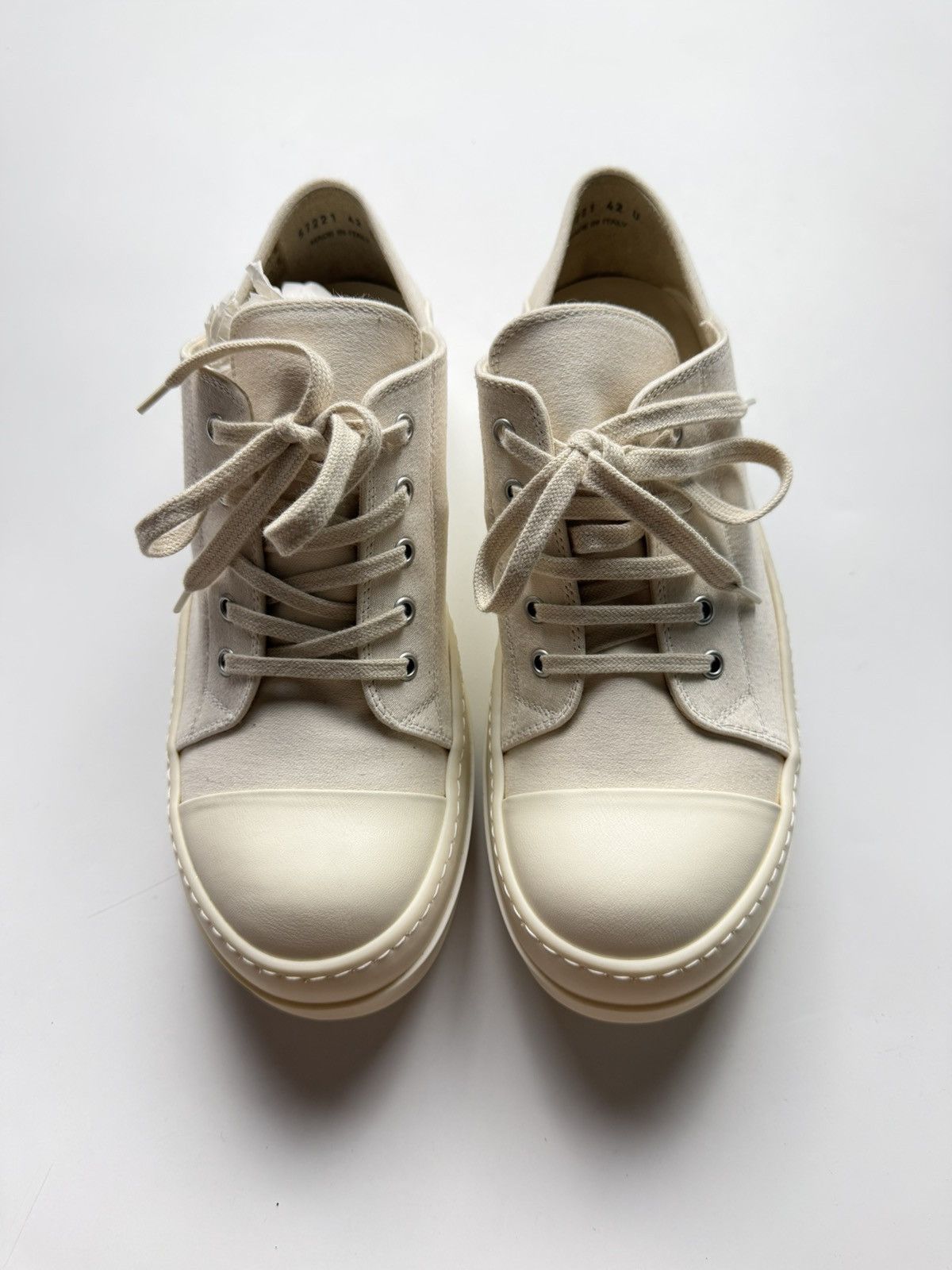 Rick Owens Rick Owens Drkshdw Lido Milk Ramones Size US 9 / EU 42 - 4 Thumbnail
