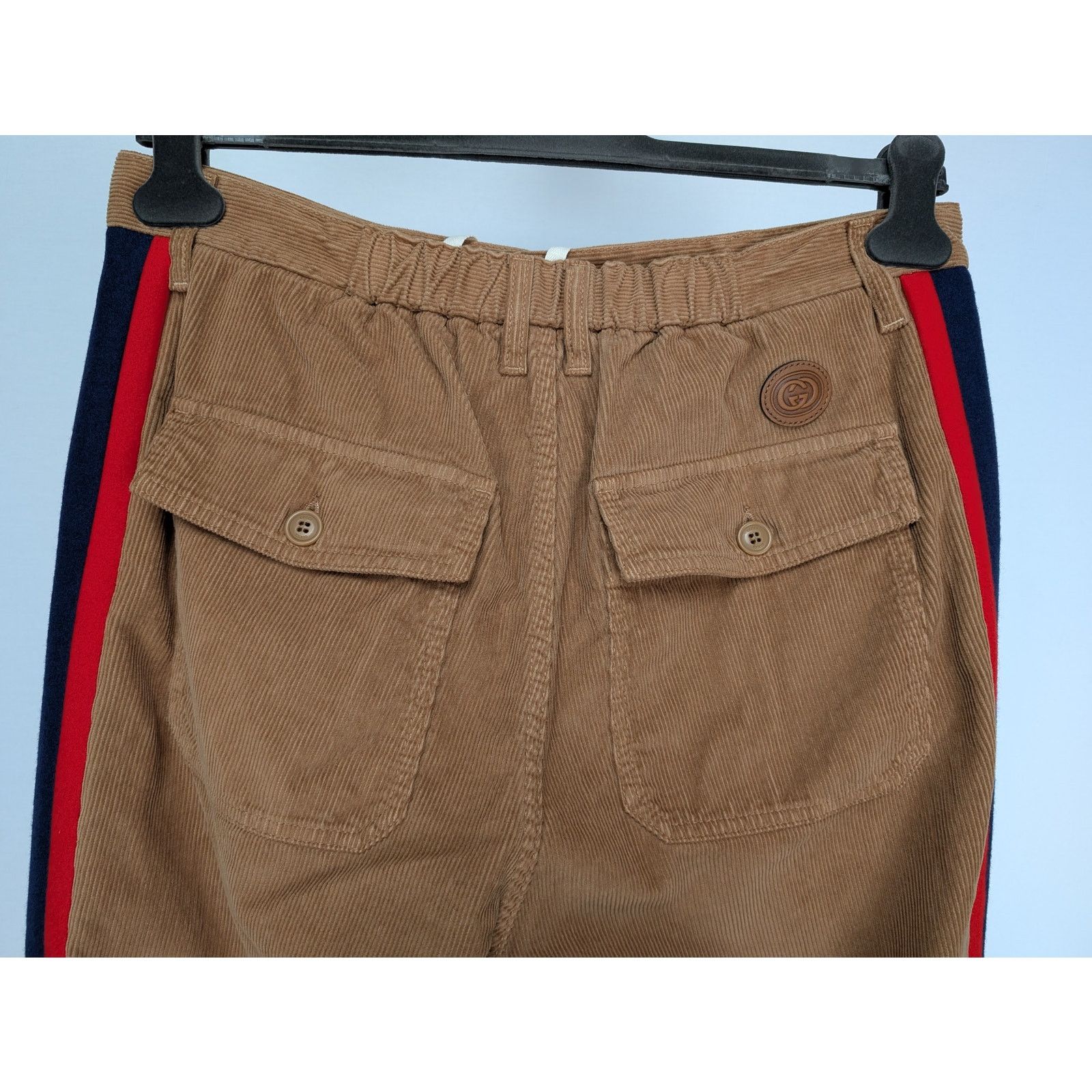 Gucci o1rshd1 Trousers Dyed Wash Velvet W/Melton Vintage Camel/Mix Size US 34 / EU 50 - 10 Thumbnail