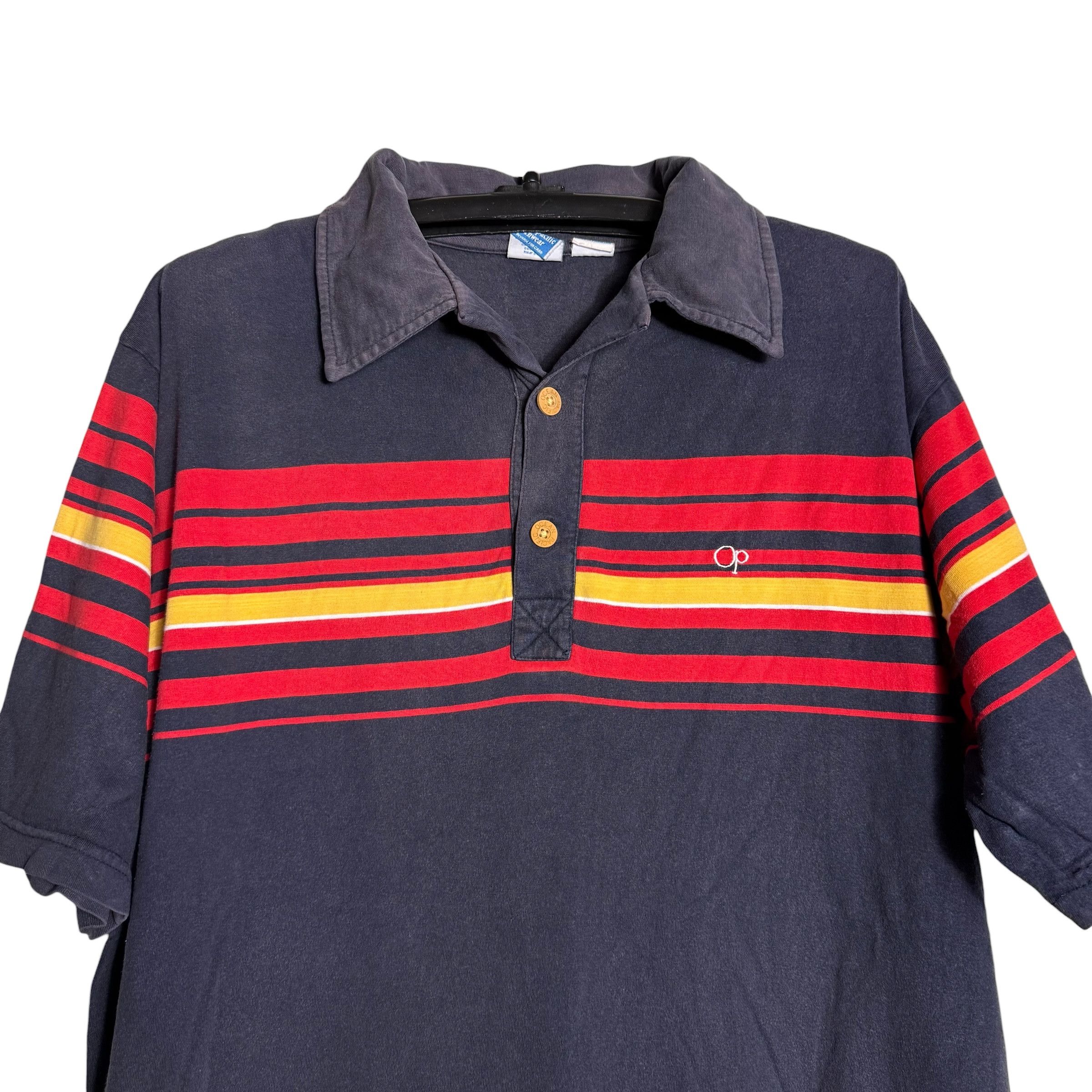 Ocean Pacific 🔥RARE🔥Vintage OP Ocean Pacific Sunwear Stripes Polo Shirt Size US L / EU 52-54 / 3 - 2 Thumbnail
