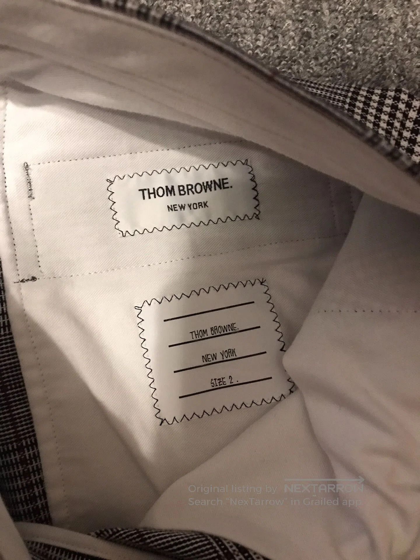 Thom Browne Thom Browne Gray Check Linen Shorts. Size US 26 / EU 42 - 3 Thumbnail
