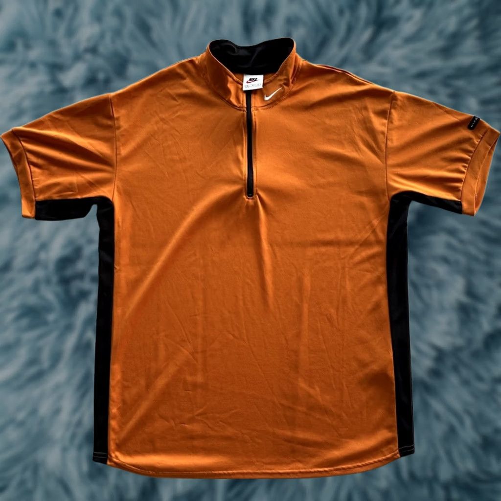 Nike VINTAGE Nike Dri-Fit 1/4 Zip Pullover Shirt Men M Orange 90s Windbreaker混 Size US M / EU 48-50 / 2 - 1 Thumbnail