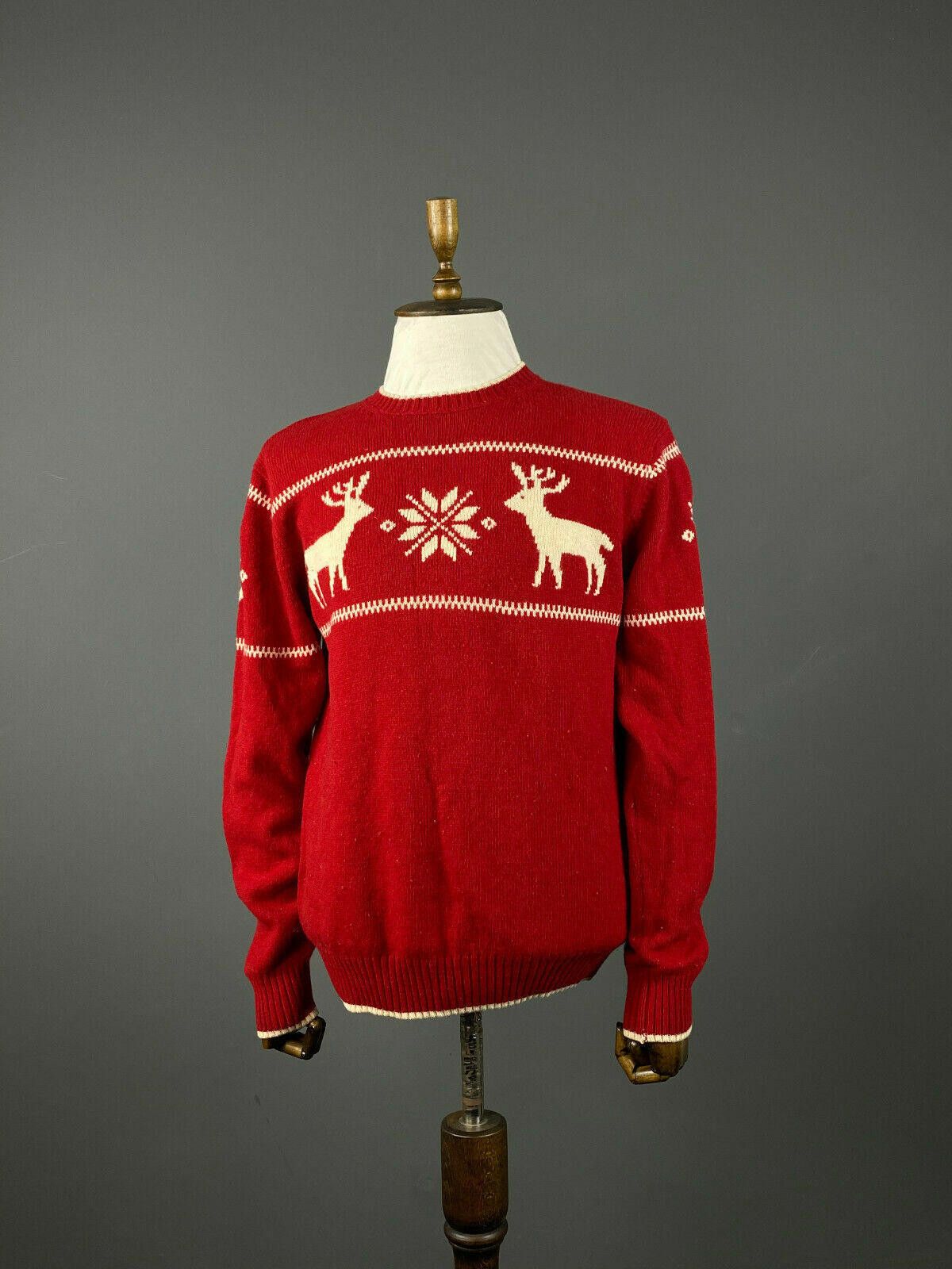 Gant Men Gant Red Wool Warm Winter Sweater Size L Pit to Pit 22" Size US L / EU 52-54 / 3 - 1 Thumbnail