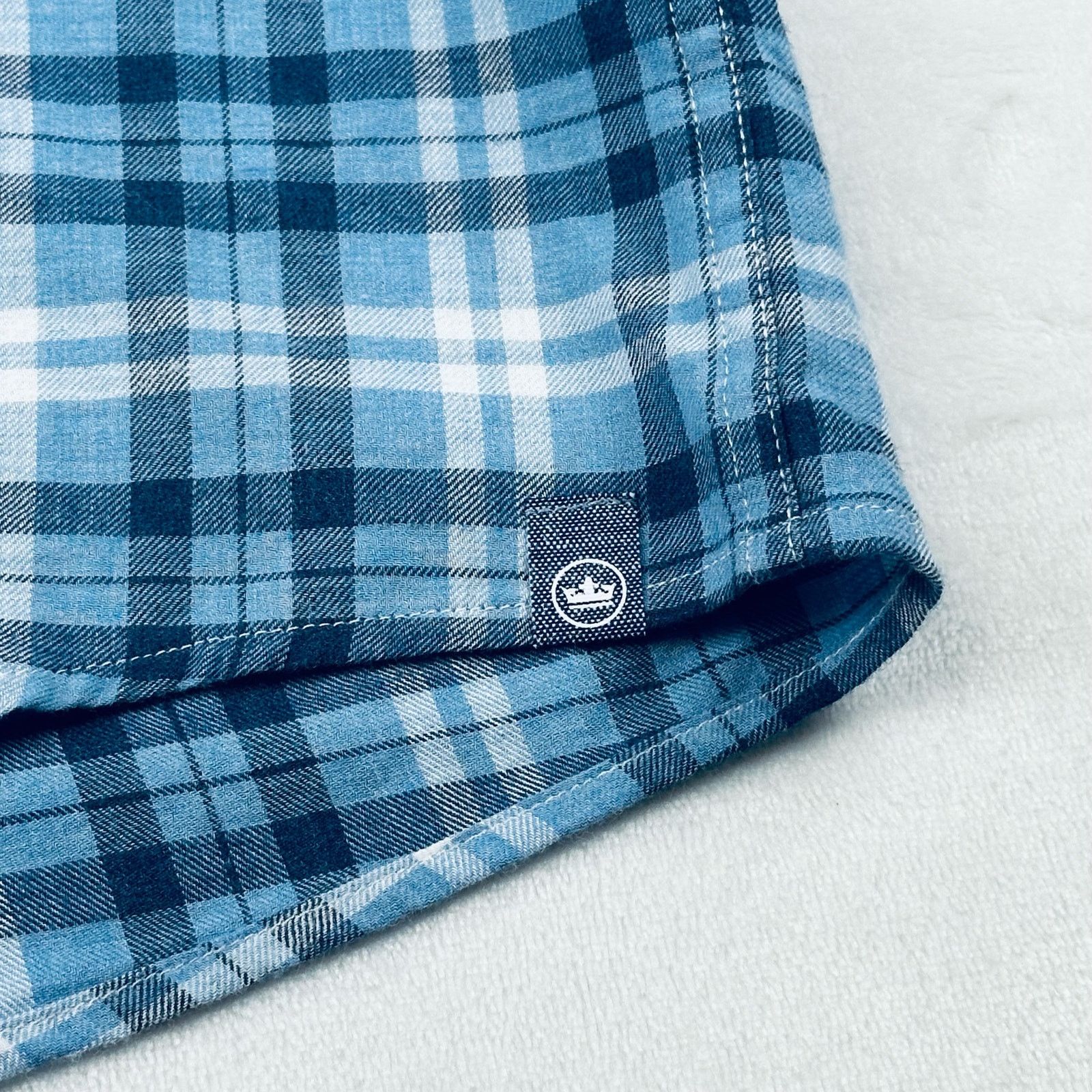 Peter Millar Peter Millar Men’s XL Blue Plaid Button Up L/S Shirt NEW Size US XL / EU 56 / 4 - 9 Thumbnail