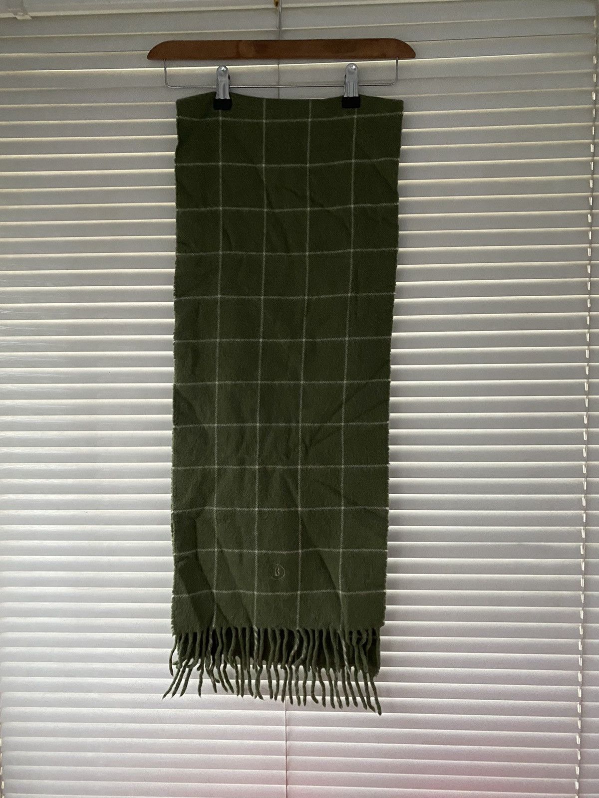 Bogner × Designer Bogner Rare Logo Baby Alpaca Wool Scarf Size ONE SIZE - 2 Thumbnail