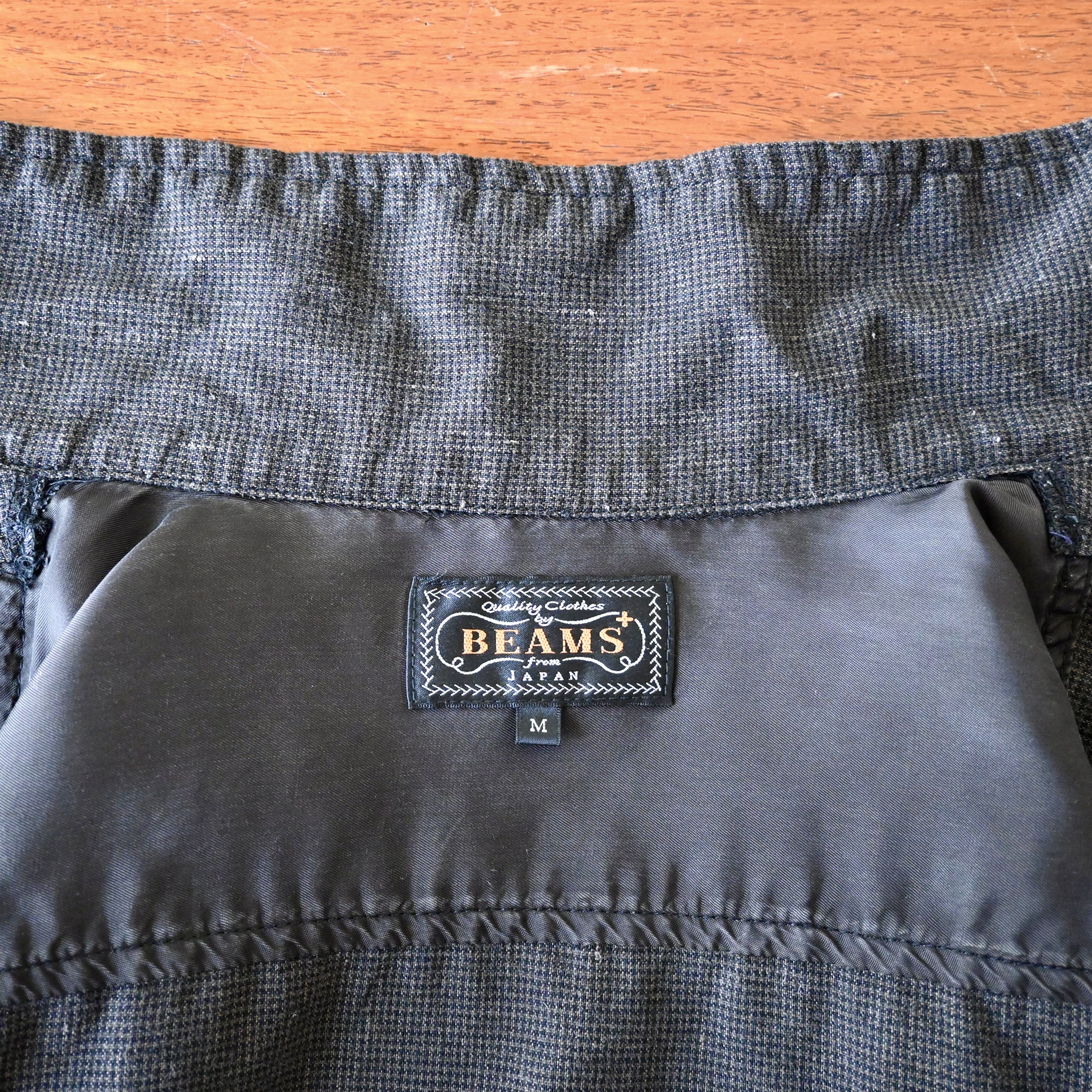 Beams Plus BEAMS Plus linen/rayon blend 2-pocket jacket, houndtooth Size US M / EU 48-50 / 2 - 13 Thumbnail