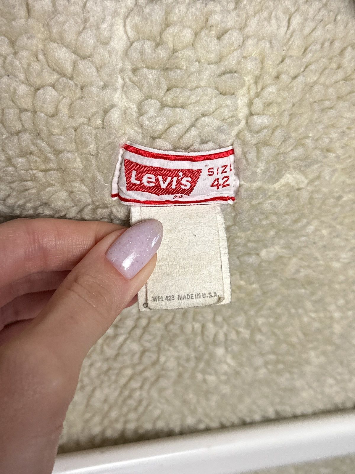 Levi's Levi’s 1970s 70605-0213 Blank Tab Sherpa Lined Denim Jacket Size US S / EU 44-46 / 1 - 9 Thumbnail