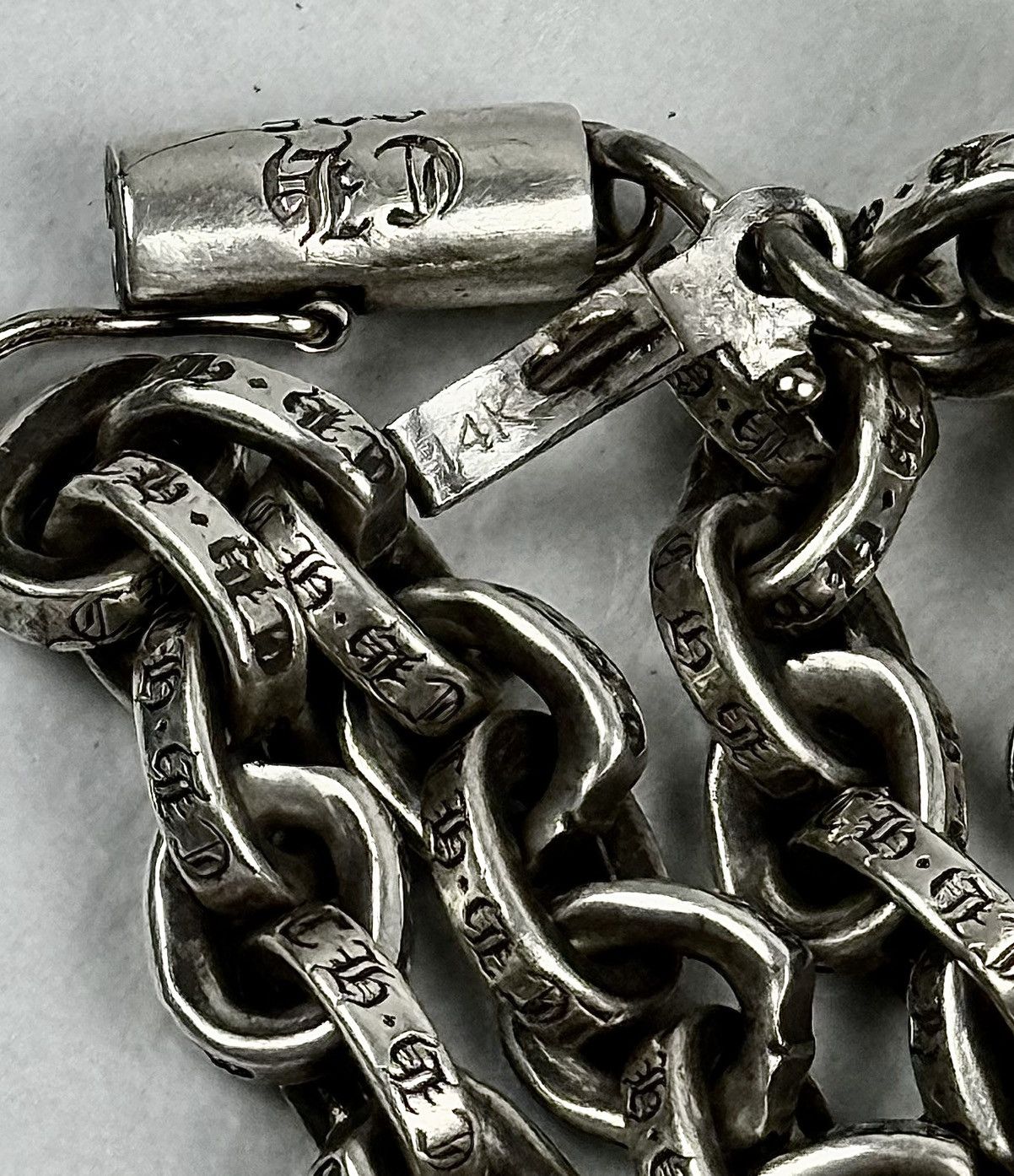 Chrome Hearts Chrome Hearts - Paper Chain - Silver Bracelet 8" Size ONE SIZE - 12 Thumbnail