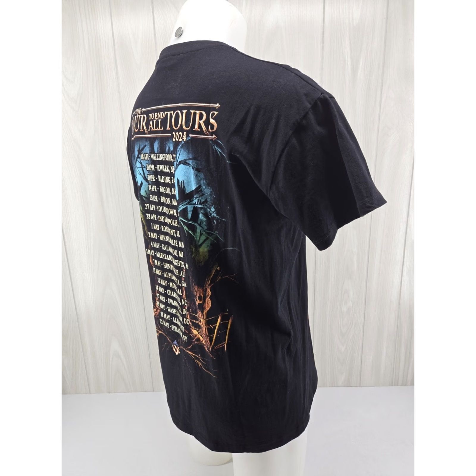 Vintage VINTAGE Sabaton Band Tour 2024 Concert Black T Shirt Men Full Print DBL Large XXL? Size US L / EU 52-54 / 3 - 7 Thumbnail