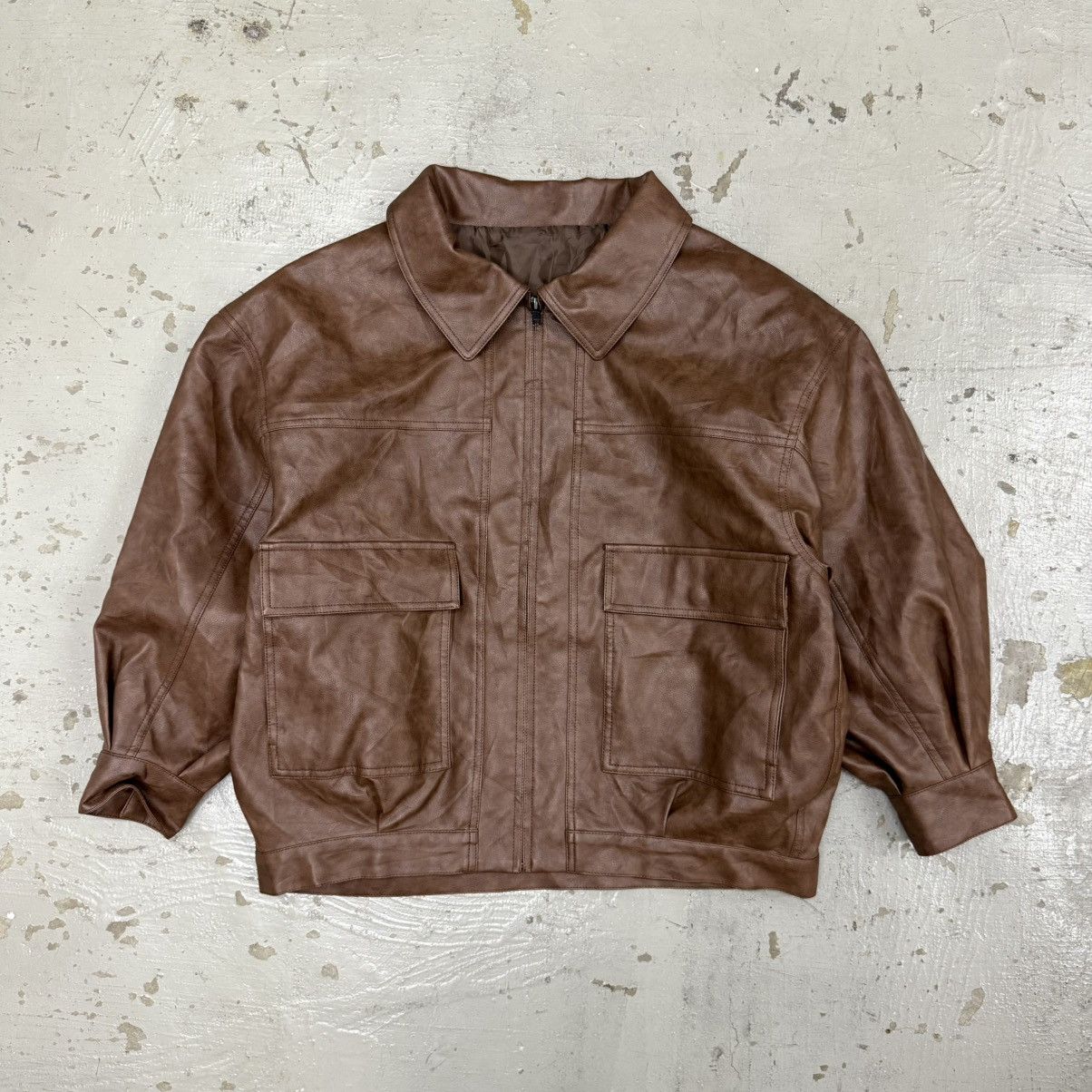 Leather No Id Leather 1980s London Fog Blouson Jacket Type Size US M / EU 48-50 / 2 - 1 Thumbnail