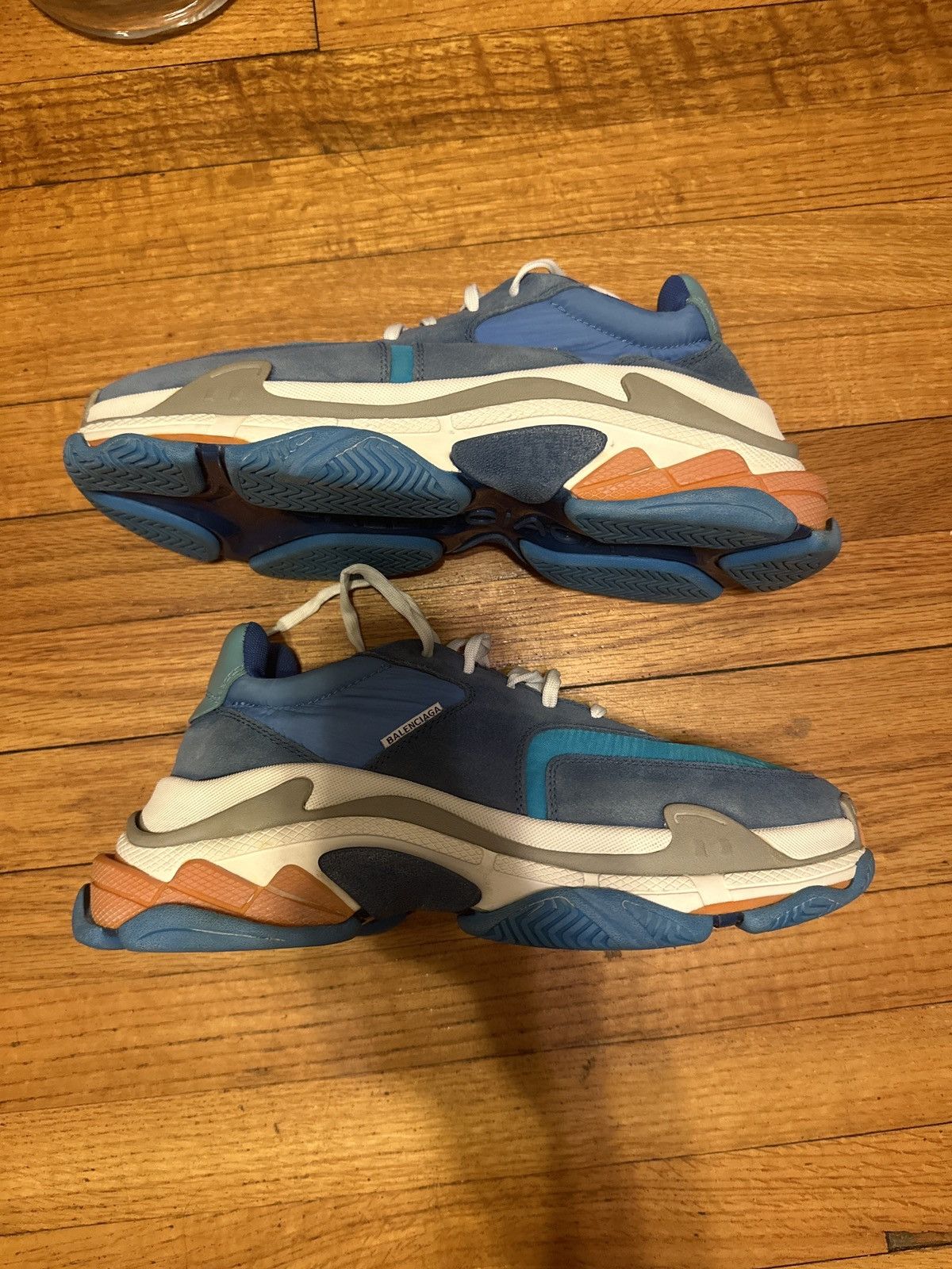 Balenciaga Balenciaga Triple S Nylon Blue Nylon Size US 10 / EU 43 - 3 Thumbnail