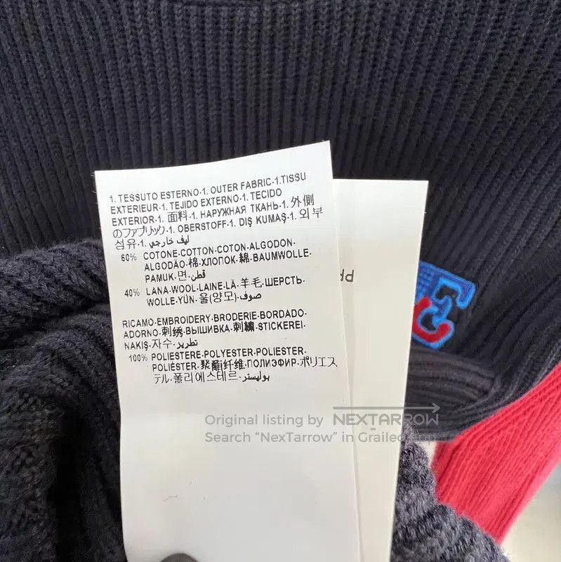 Versace Versace Men's Blue Wool Blend Long Sleeve Sweater . Size US S / EU 44-46 / 1 - 7 Thumbnail