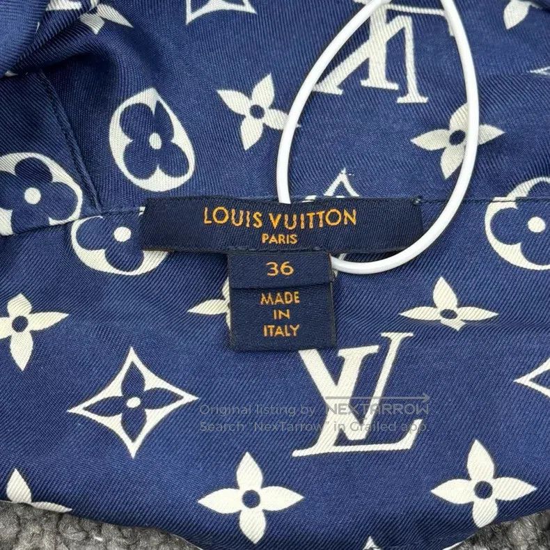 Louis Vuitton Louis Vuitton Silk full print presbyopic pajamas shirt Size XS / US 0-2 / IT 36-38 - 3 Thumbnail