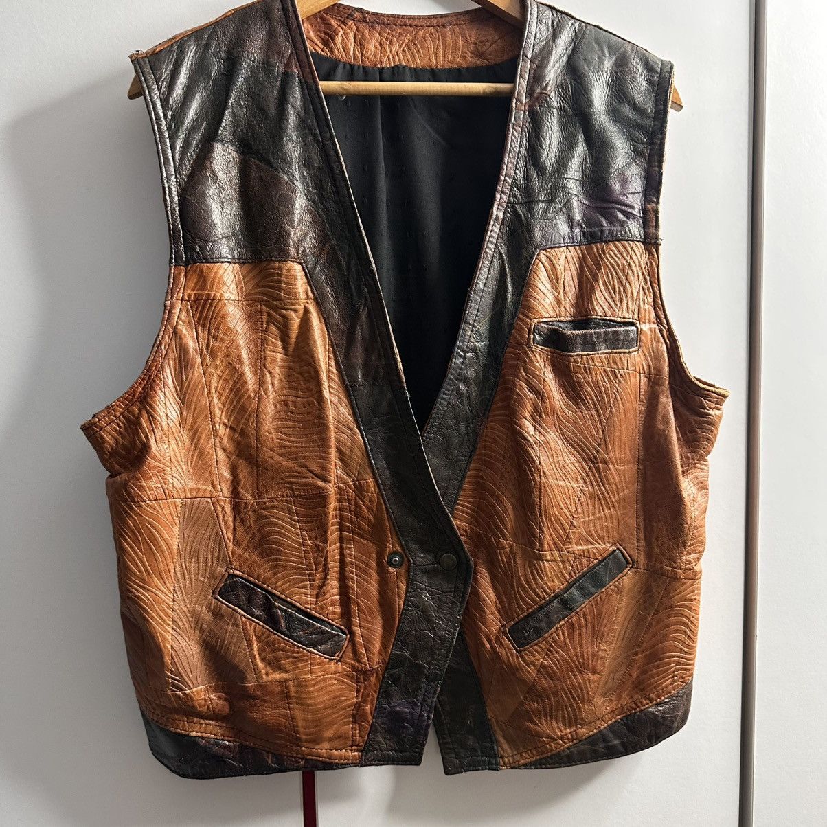 Vintage Vintage 80s Leather Vests Jacket Size US M / EU 48-50 / 2 - 5 Thumbnail