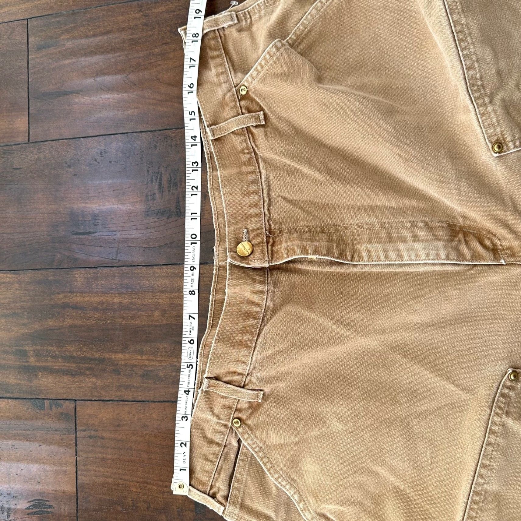 Carhartt VTG Carhartt Thrashed Double Knee Work Dungaree Pants Brown 42x32 USA Men Carhartt Carpenter 90s Size US 42 / EU 58 - 3 Thumbnail