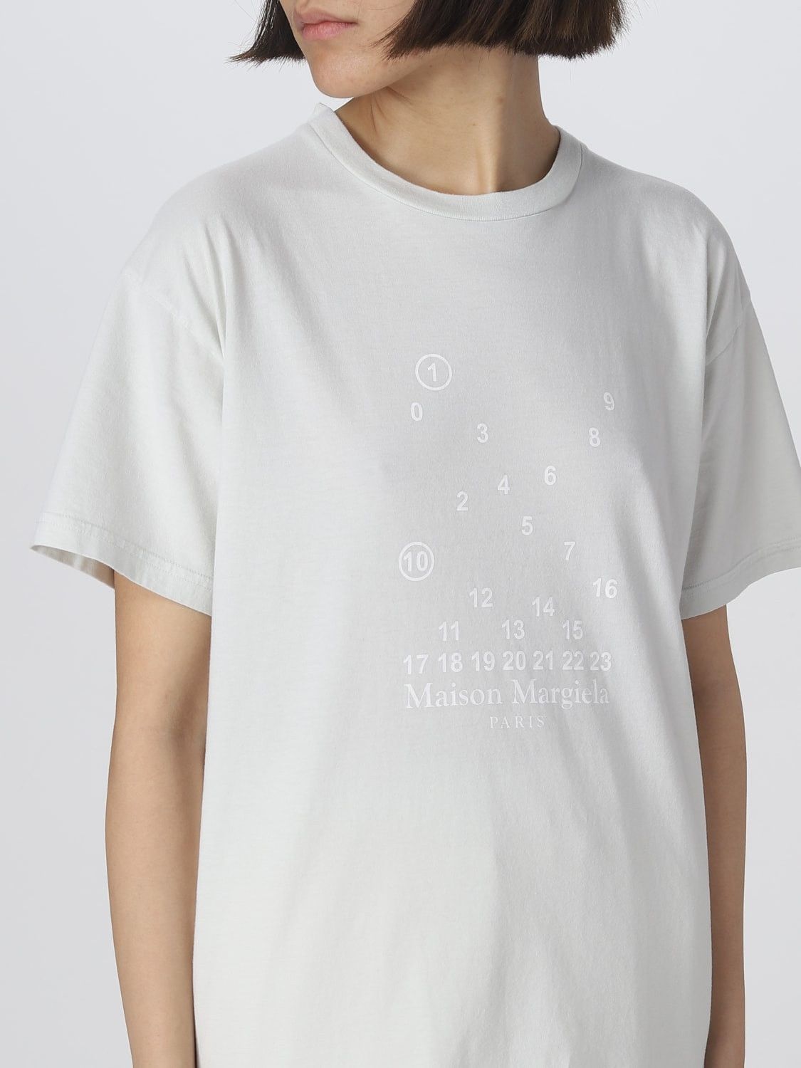 Maison Margiela o1y0625 Crewneck T-Shirt in Light Gray Size S / US 4 / IT 40 - 2 Thumbnail