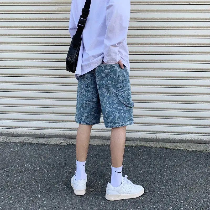 Japanese Brand Loose hip-hop high street denim shorts Size US 32 / EU 48 - 4 Thumbnail