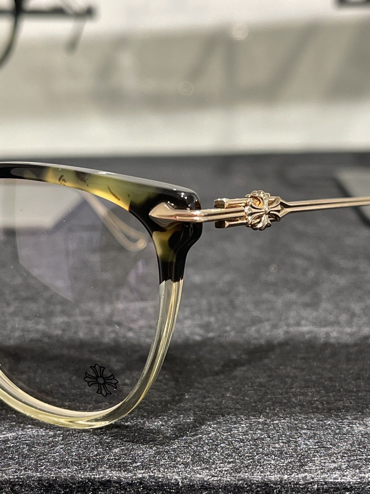 Chrome Hearts Chrome Hearts Thot HOT/PA-GO Gold Glasses Frame Size ONE SIZE - 7 Thumbnail