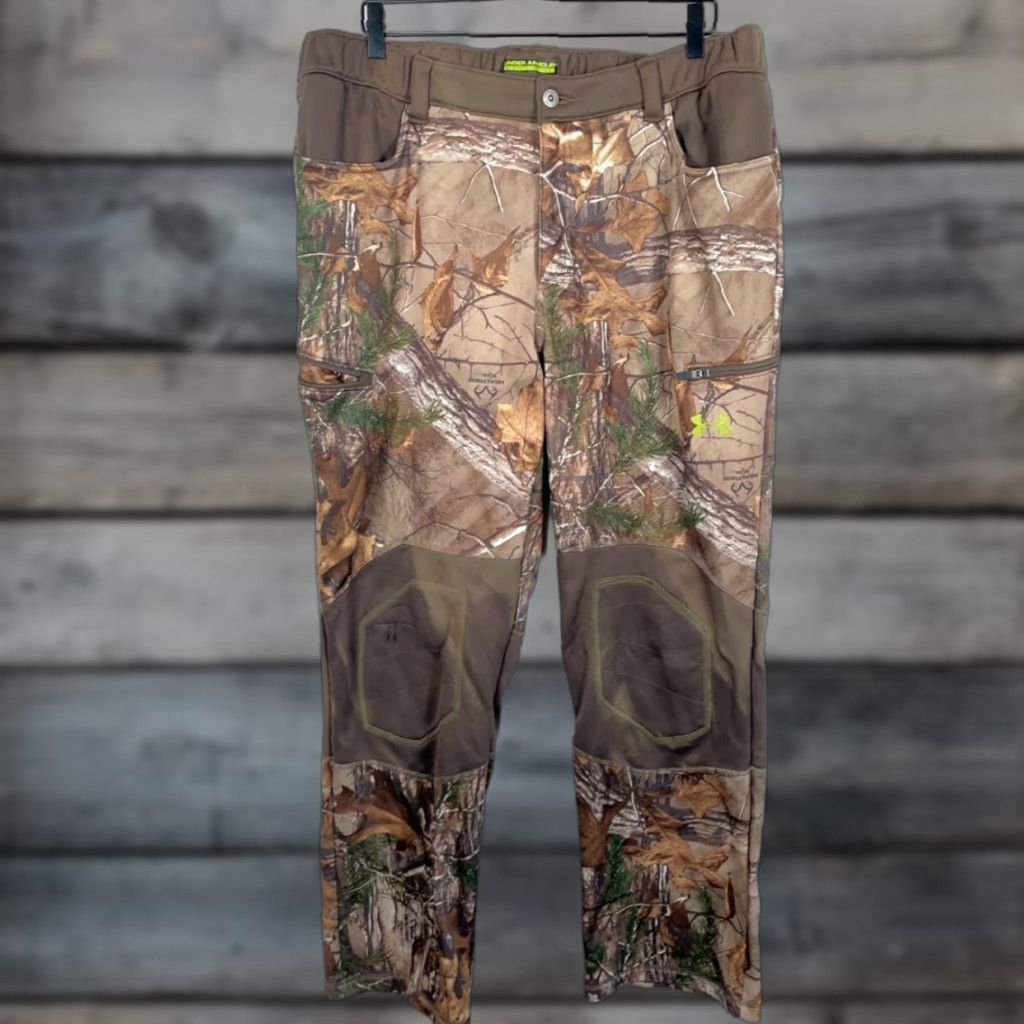 Under Armour Under Armour Scent Control Camo Pants Men XL Brown Camouflage Reinforced Knee Size US 36 / EU 52 - 1 Thumbnail