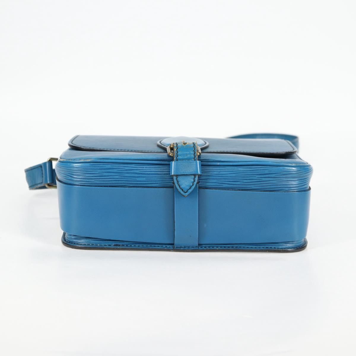 Louis Vuitton LOUIS VUITTON Epi Cartouchiere MM Shoulder Bag Blue M52245 Size ONE SIZE - 5 Thumbnail