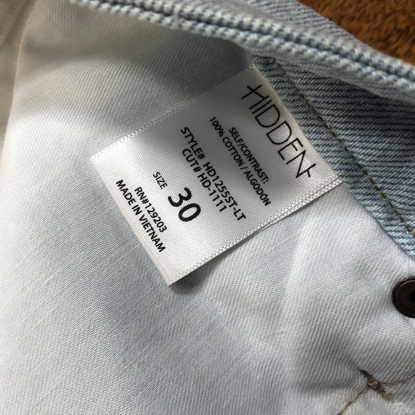 Vintage NWT Hidden Tracey Jeans Womens 30 5-Pocket Distressed Straight High Rise Blue/White Vintage No N/A Size 30" / US 8 / IT 44 - 6 Thumbnail