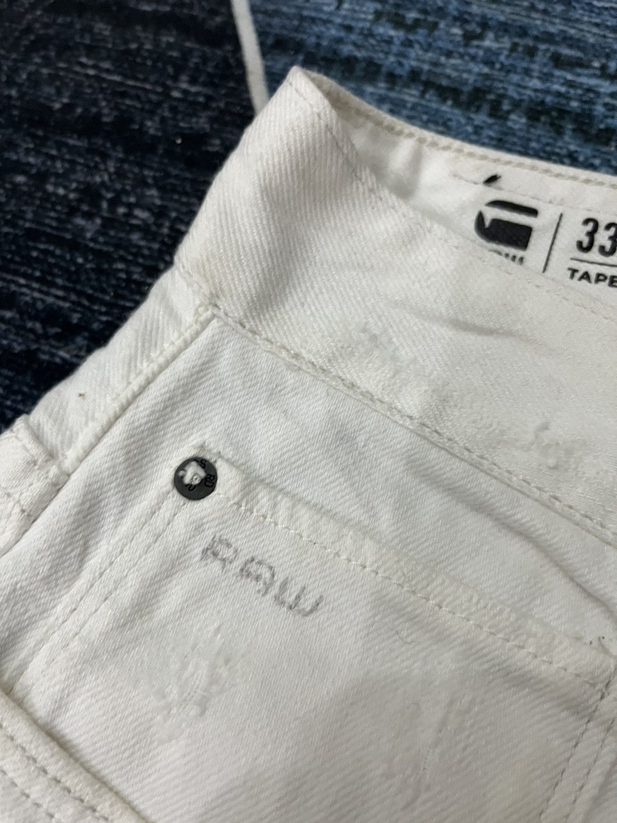 G-Star 3301 Tapered G Star Restored Denim Rip Repair Repeat Size US 34 / EU 50 - 6 Thumbnail