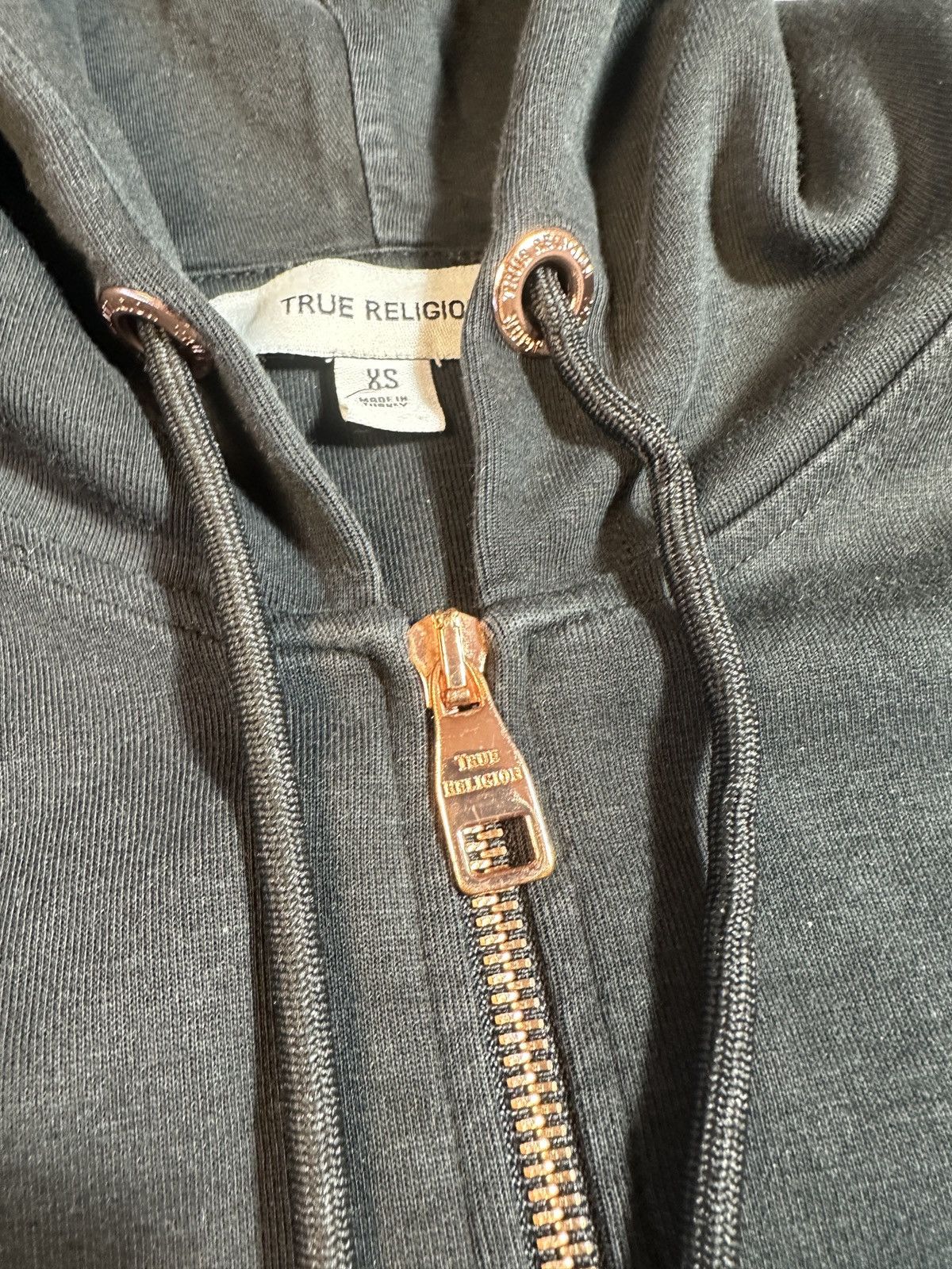True Religion Y2K True Religion Zip Up Hoodie Streetwear Logo USA XS Rare Size XS / US 0-2 / IT 36-38 - 5 Thumbnail