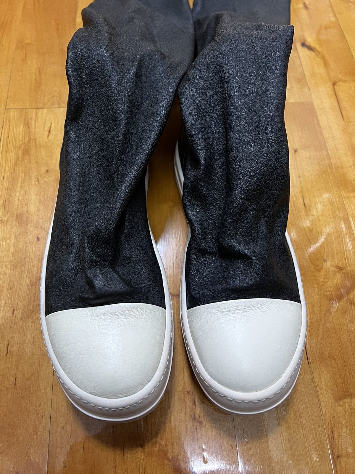 Rick Owens Rick owens mainline leather thigh high stocking sz35.5 Size US 5.5 / IT 35.5 - 2 Thumbnail