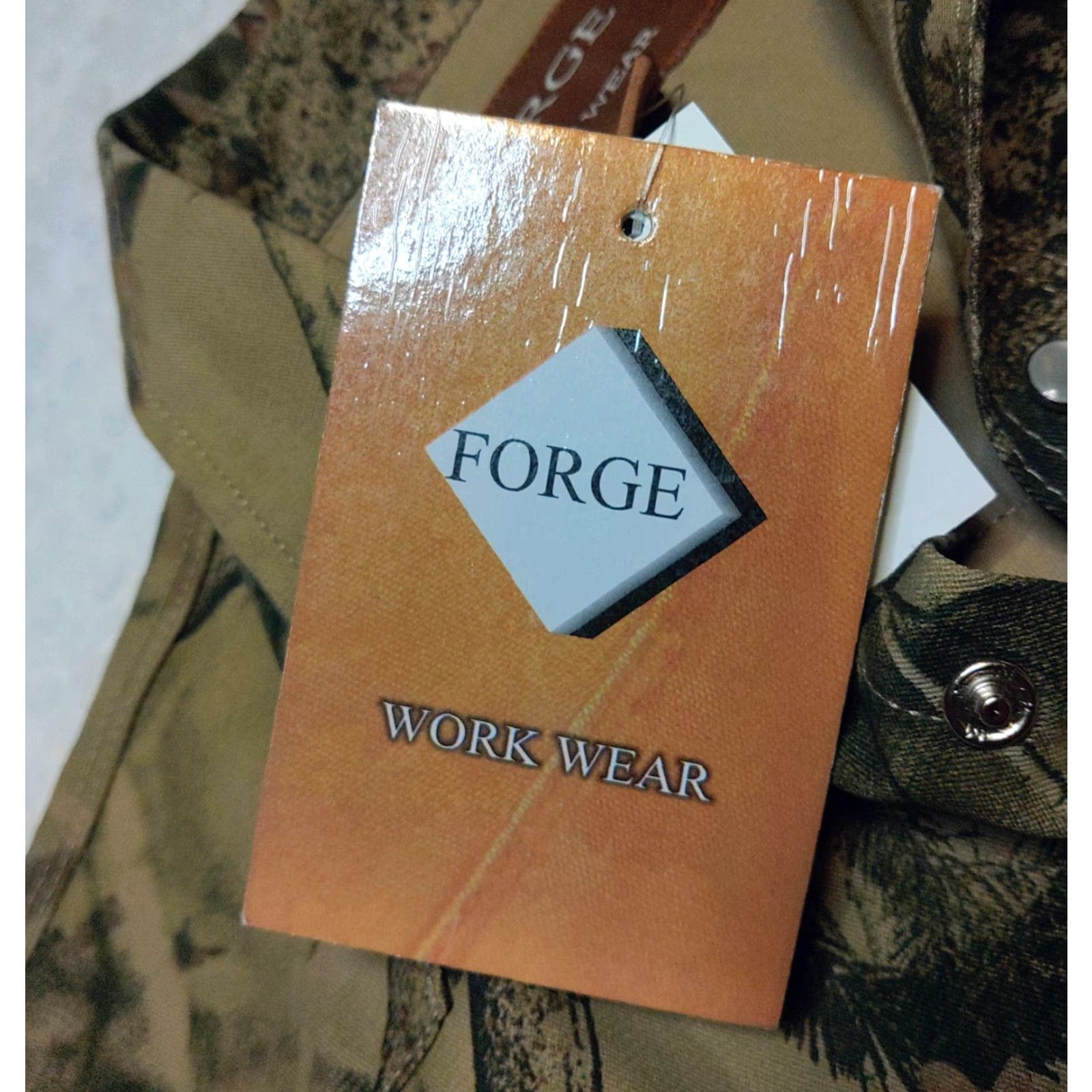Vintage Forge Shirt Mens Med Camo Brushpopper Western Pearl Snap Hunting Workwear Casual Button-Up Pocketed Outdoors Size US M / EU 48-50 / 2 - 5 Thumbnail