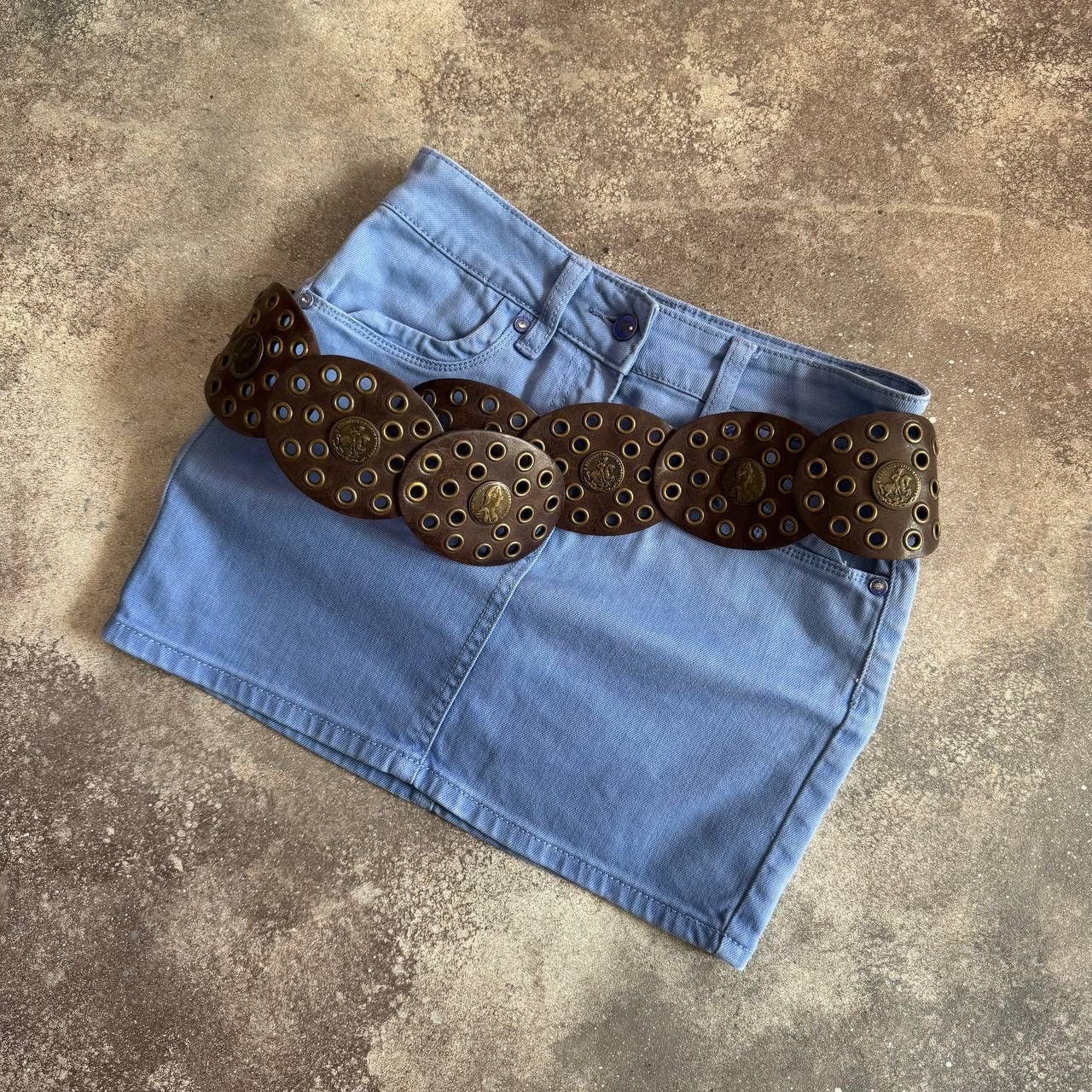 Vintage Vintage Western Boho Style Wide Leather Belt Size ONE SIZE - 1 Thumbnail