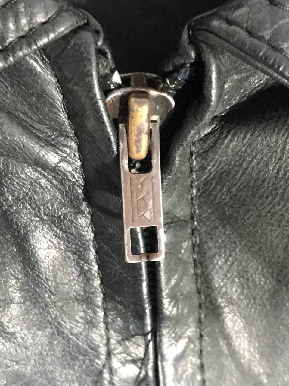 Vintage Soul sniper leather jacket all black Size US XS / EU 42 / 0 - 9 Thumbnail