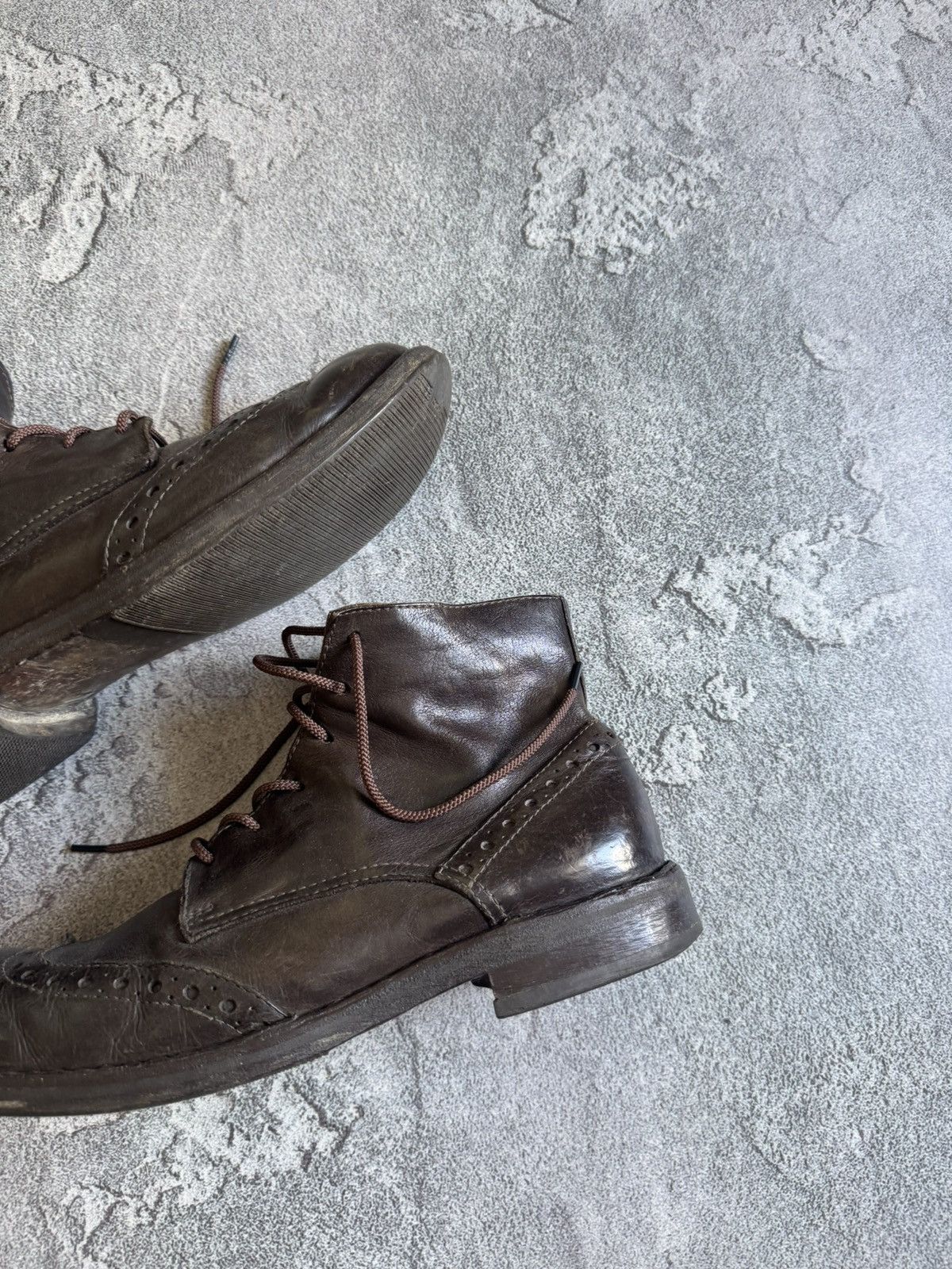 MoMA MOMA 42size brown leather high boots shoes vintage retro Size US 9 / EU 42 - 3 Thumbnail