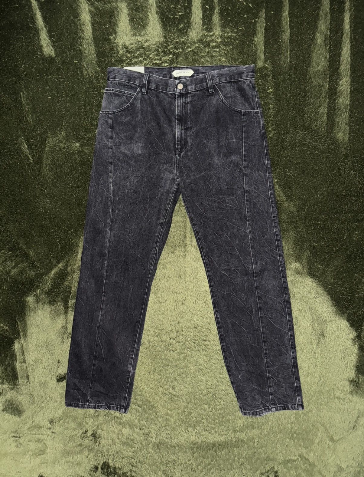Namacheko [L] NAMECHEKO TIBIRA oversized Denim Pants Black Size US 38 / EU 54 - 1 Thumbnail