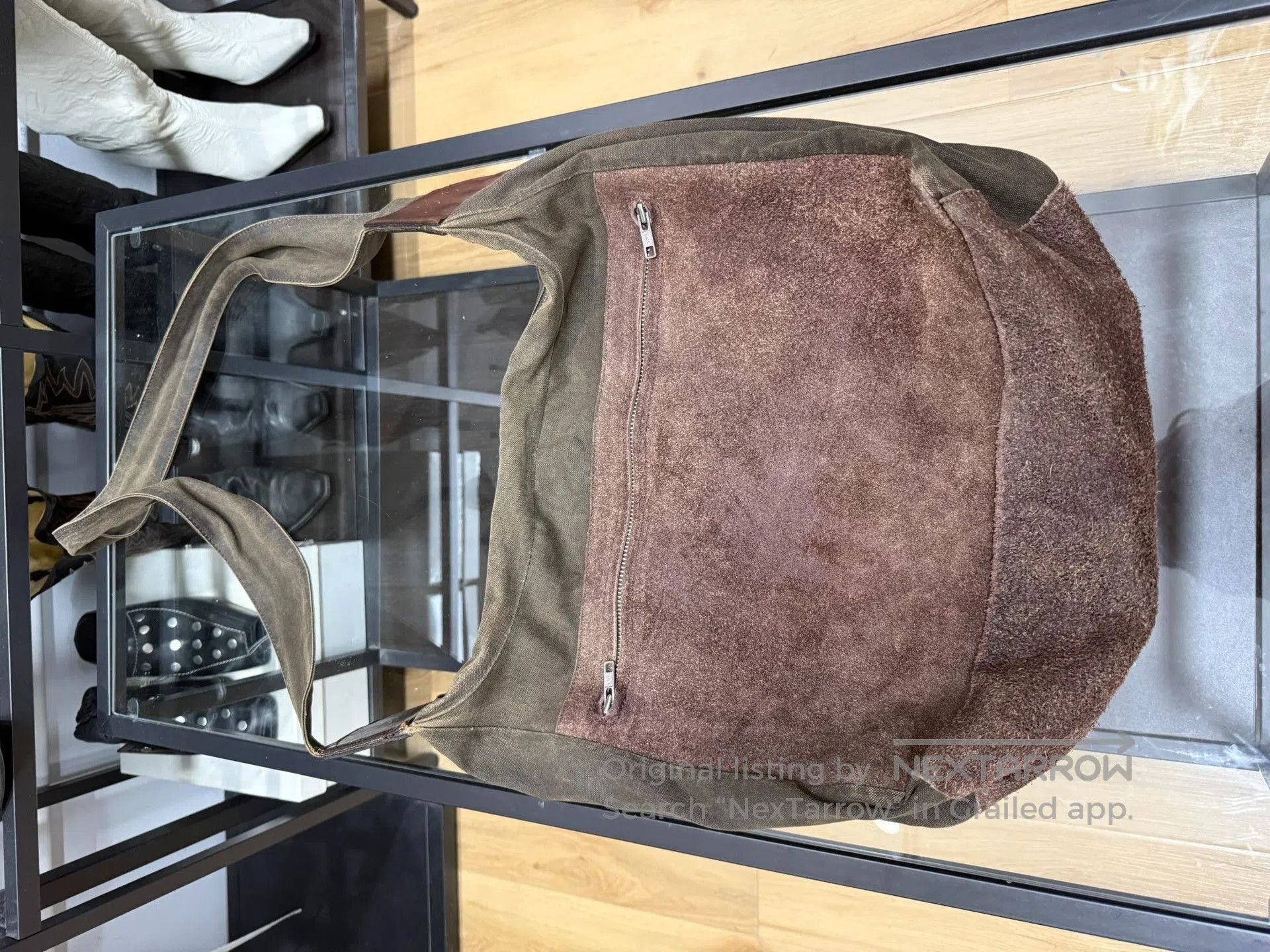 Yohji Yamamoto Yohji Yamamoto Suede Distressed Messenger Bag. Size ONE SIZE - 5 Thumbnail