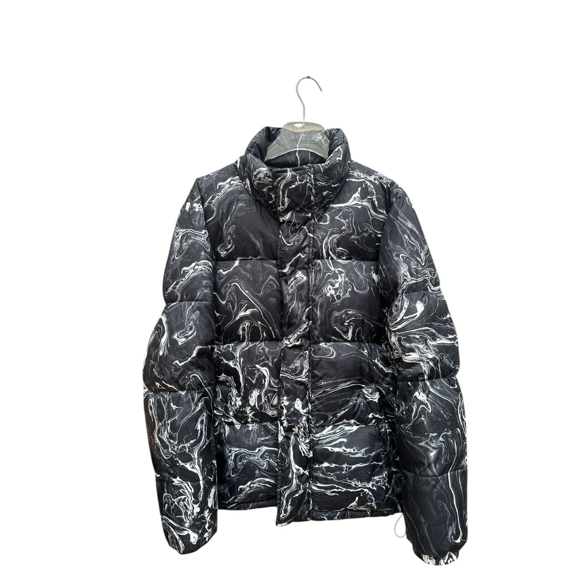 Sandro Smoked Marble Puffer Jacket Size US XL / EU 56 / 4 - 2 Thumbnail