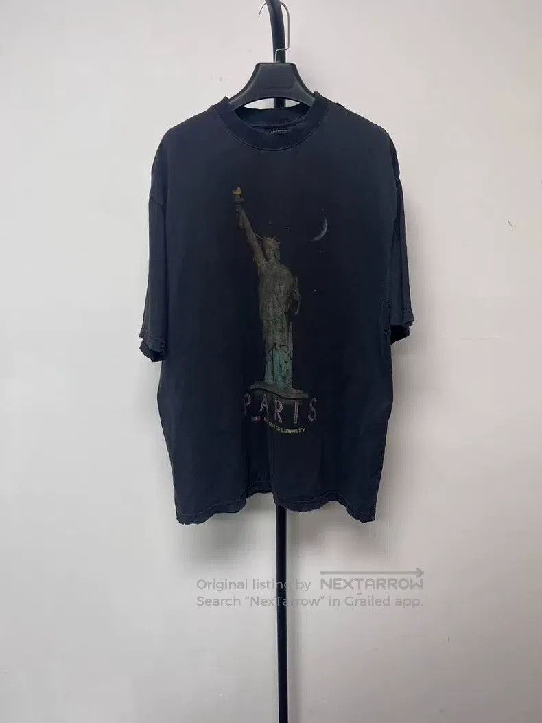 Balenciaga Balenciaga Pattern Alphabet Printed Round Neck Short Sleev Size US S / EU 44-46 / 1 - 1 Thumbnail