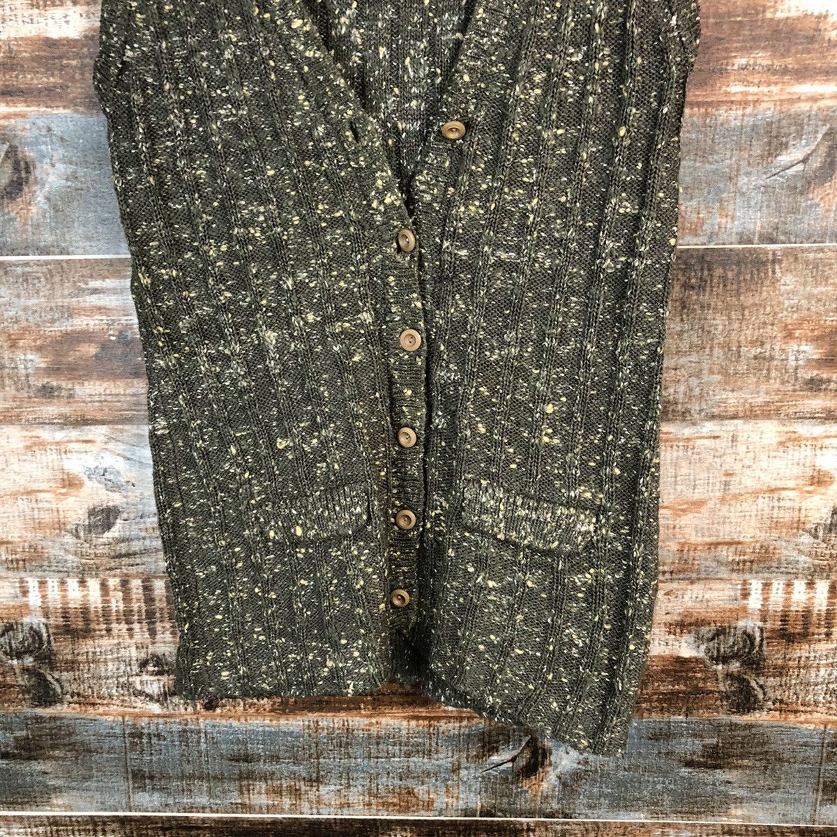 Homespun Knitwear Japanese Brand Green Vest Knitwear vintage #A1680 Size S / US 4 / IT 40 - 6 Thumbnail