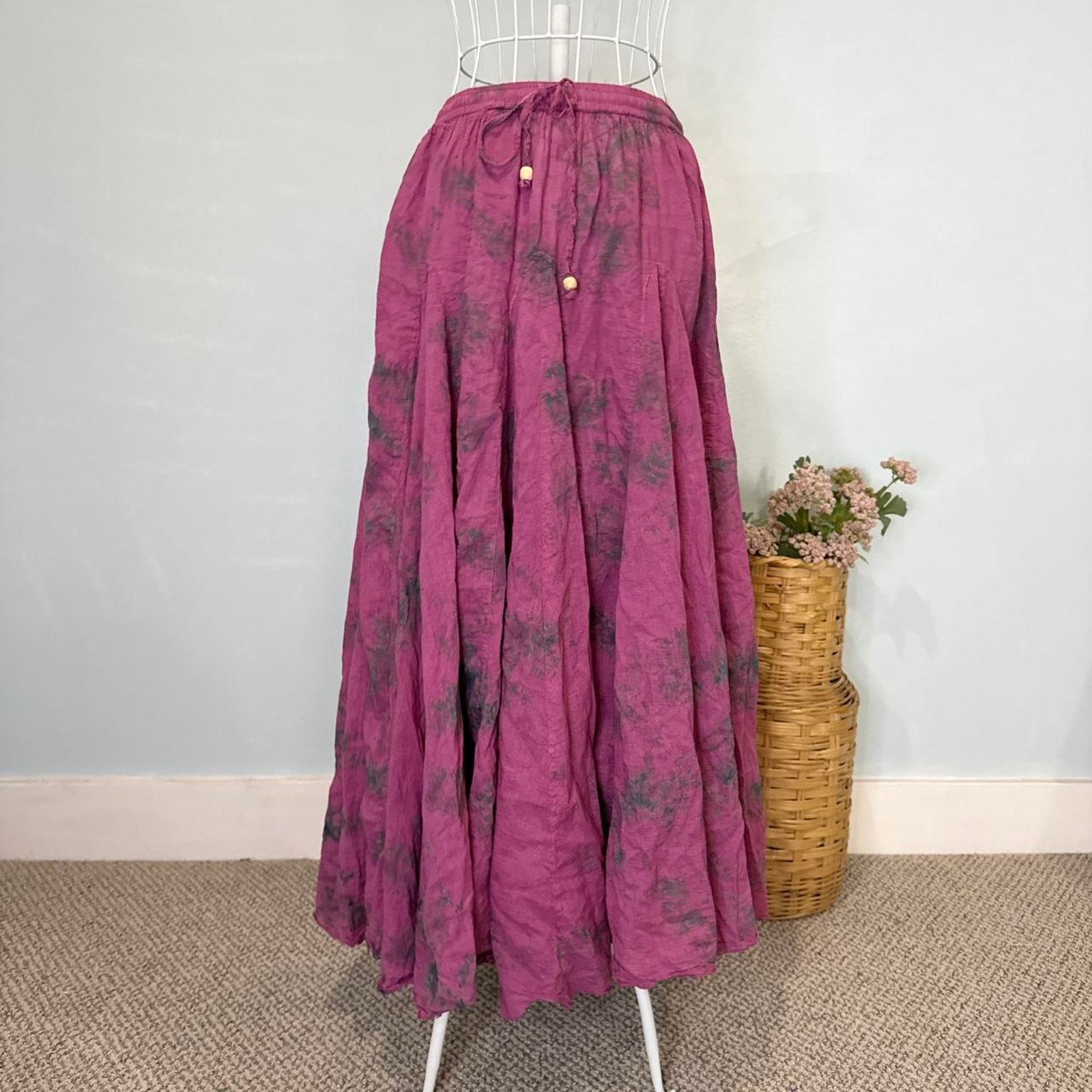 Blue Sky Inn Stunning vintage y2k fairy pink prairie peasant skirt Size 26" / US 2 / IT 38 - 1 Thumbnail