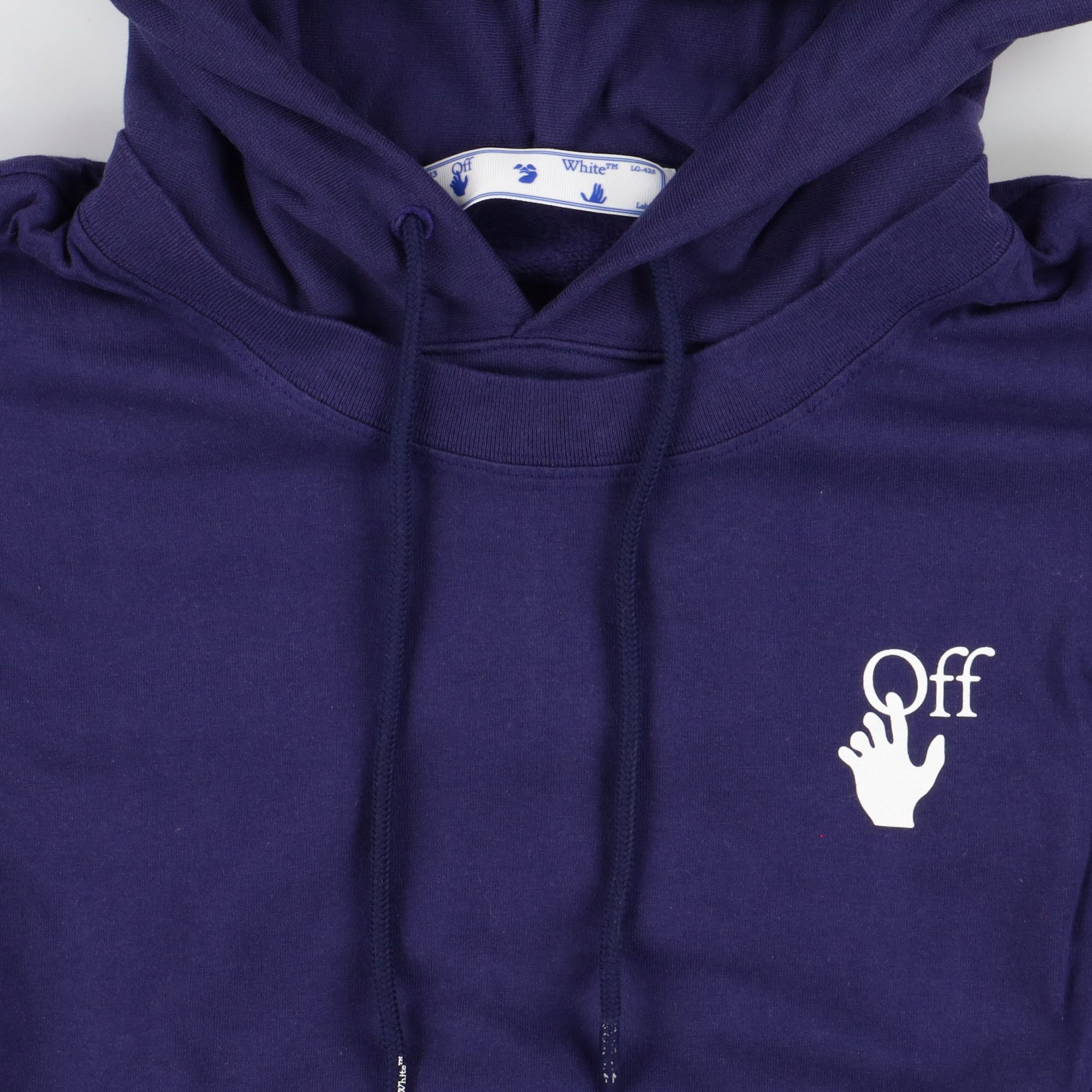 Off-White Blue Marker Arrows Oversized Layered Tee Hoodie Size US XS / EU 42 / 0 - 6 Thumbnail