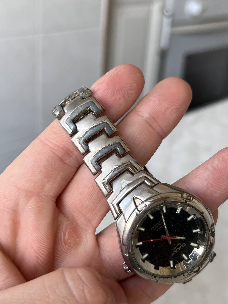 Japanese Brand × Vintage Omax vintage Chunky watch futuristic bracelet Watches Japan Size ONE SIZE - 2 Thumbnail