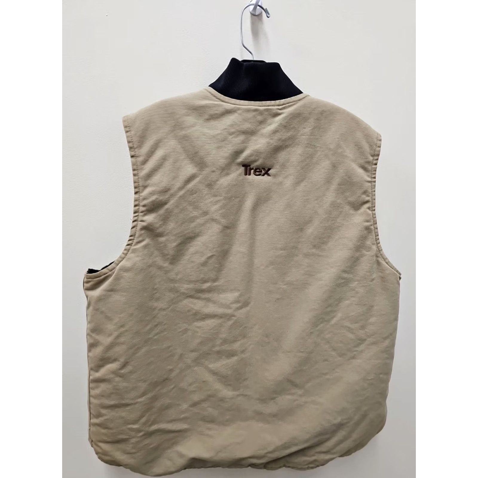 Carhartt VINTAGE Carhartt V02 Canvas Work Vest XL Sandstone Cotton Zip Full Zip Lined Logo Solid Brown Mens Vest 9/22ss Size US XL / EU 56 / 4 - 6 Thumbnail