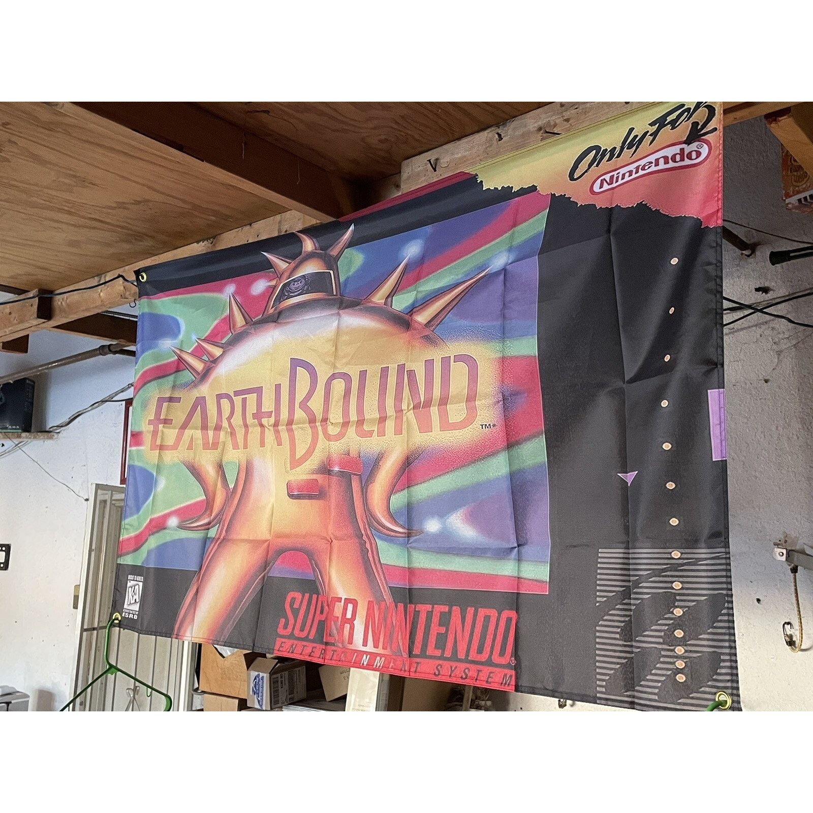 Nintendo EarthBound 5' Flag Banner Poster / Super Nintendo SNES JRPG Size ONE SIZE - 3 Thumbnail