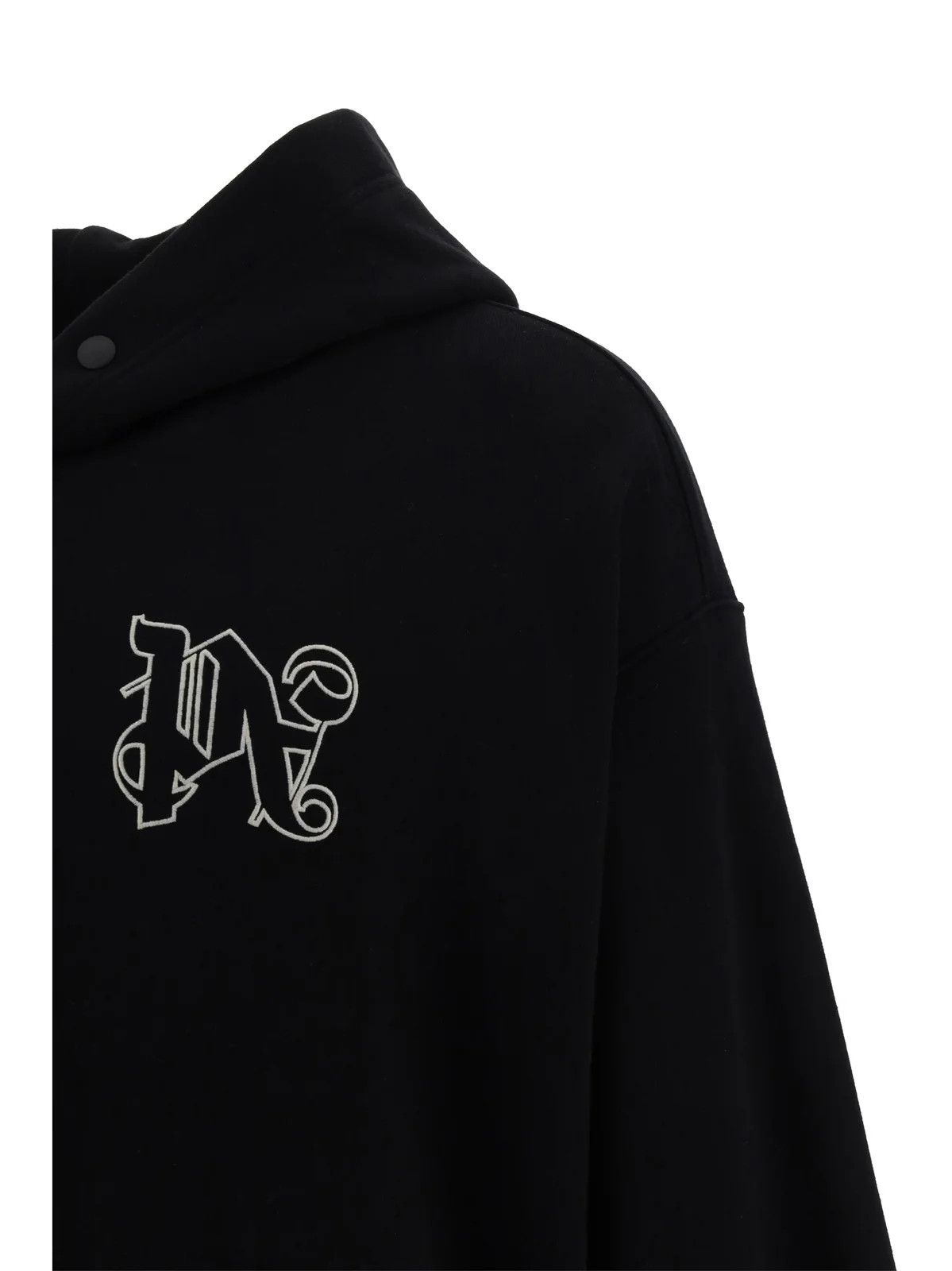 Palm Angels o1y0325 Logo Hoodie in Black Size US L / EU 52-54 / 3 - 2 Thumbnail