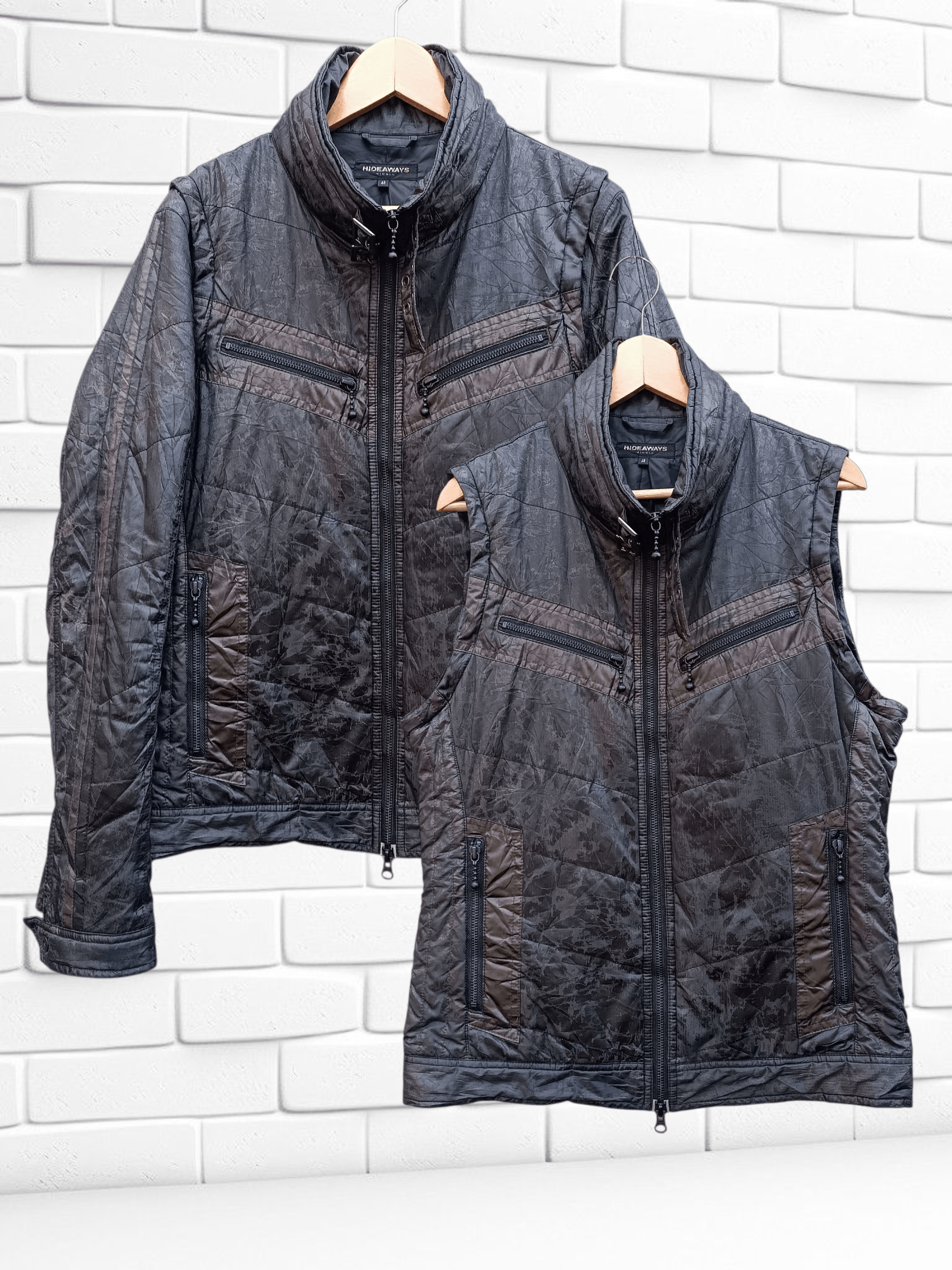 Japanese Brand Japanese Convertible Down Dirty Sport Biker Jacket Size US M / EU 48-50 / 2 - 1 Thumbnail