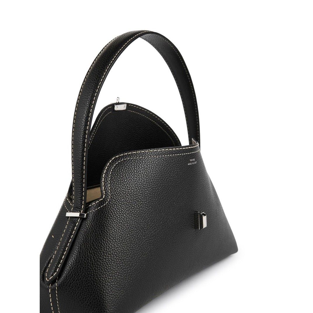 Toteme TOTEME T-lock Black Leather Top Handle Bag New & Authentic Size ONE SIZE - 3 Thumbnail