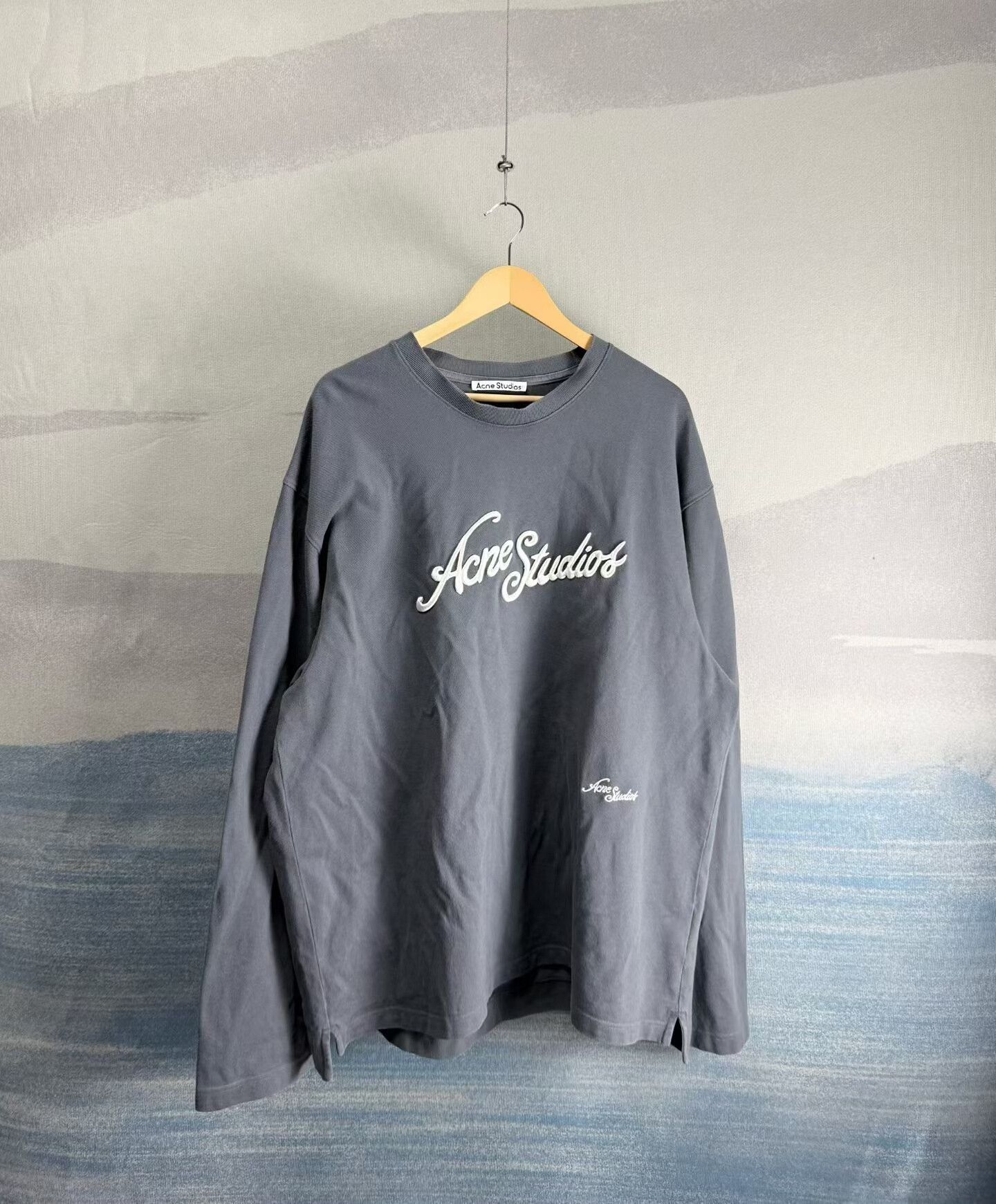 Acne Studios acne studios gray long sleeve sweatshirt XXL Size US XXL / EU 58 / 5 - 1 Thumbnail