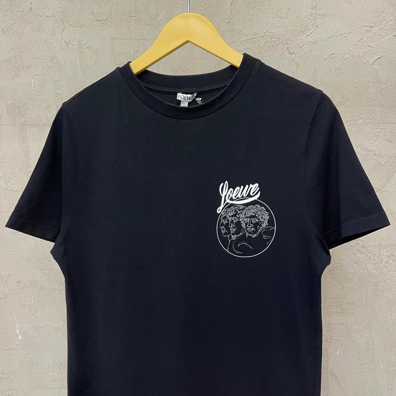 Loewe LOEWE Black short sleeve T-shirt with large bird print log Size S / US 4 / IT 40 - 4 Thumbnail