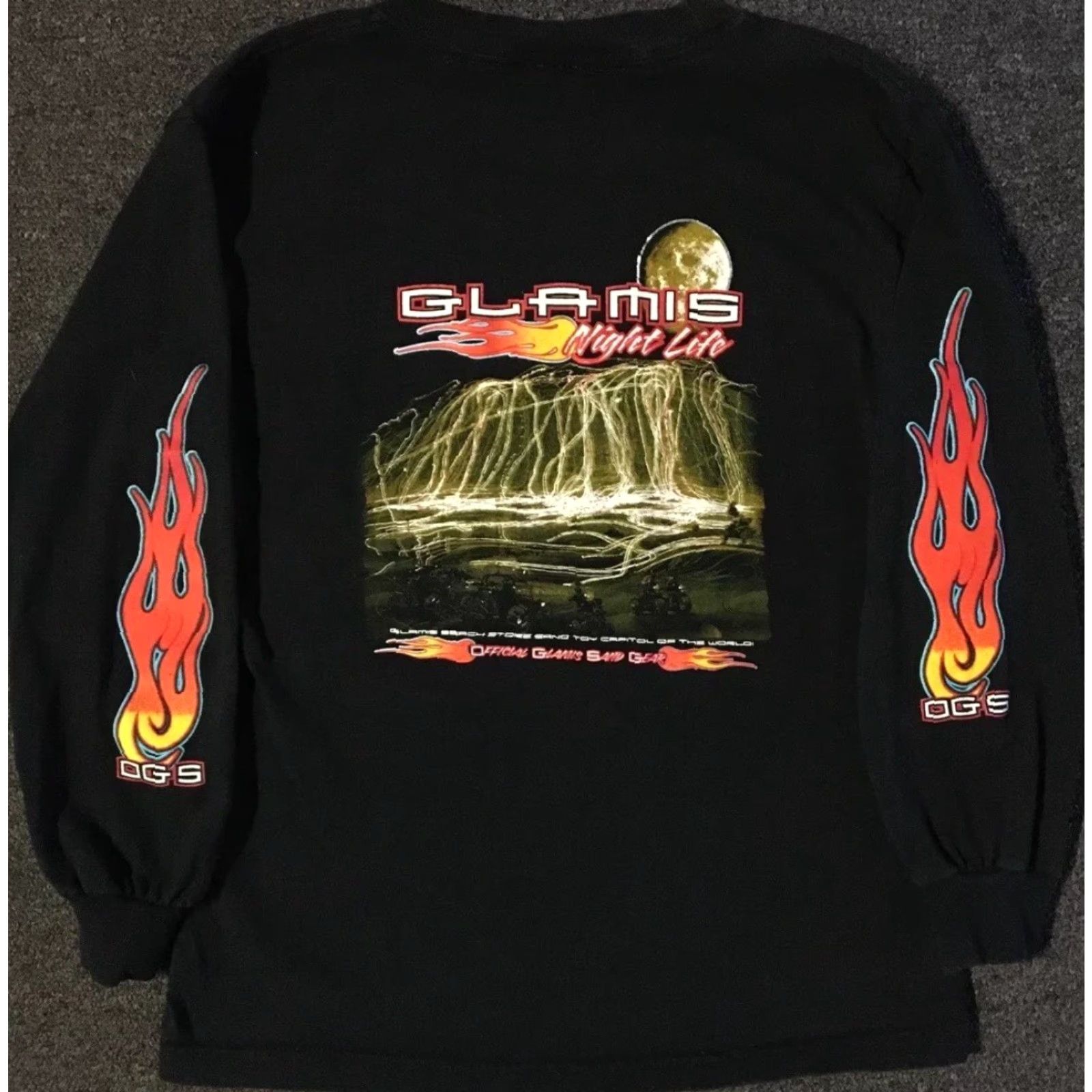 JNCO Vtg Glamis Faded Flame Shirt XS Grunge Biker Punk Fire Skate Racing Y2K 90s Jnco Size US XS / EU 42 / 0 - 2 Thumbnail
