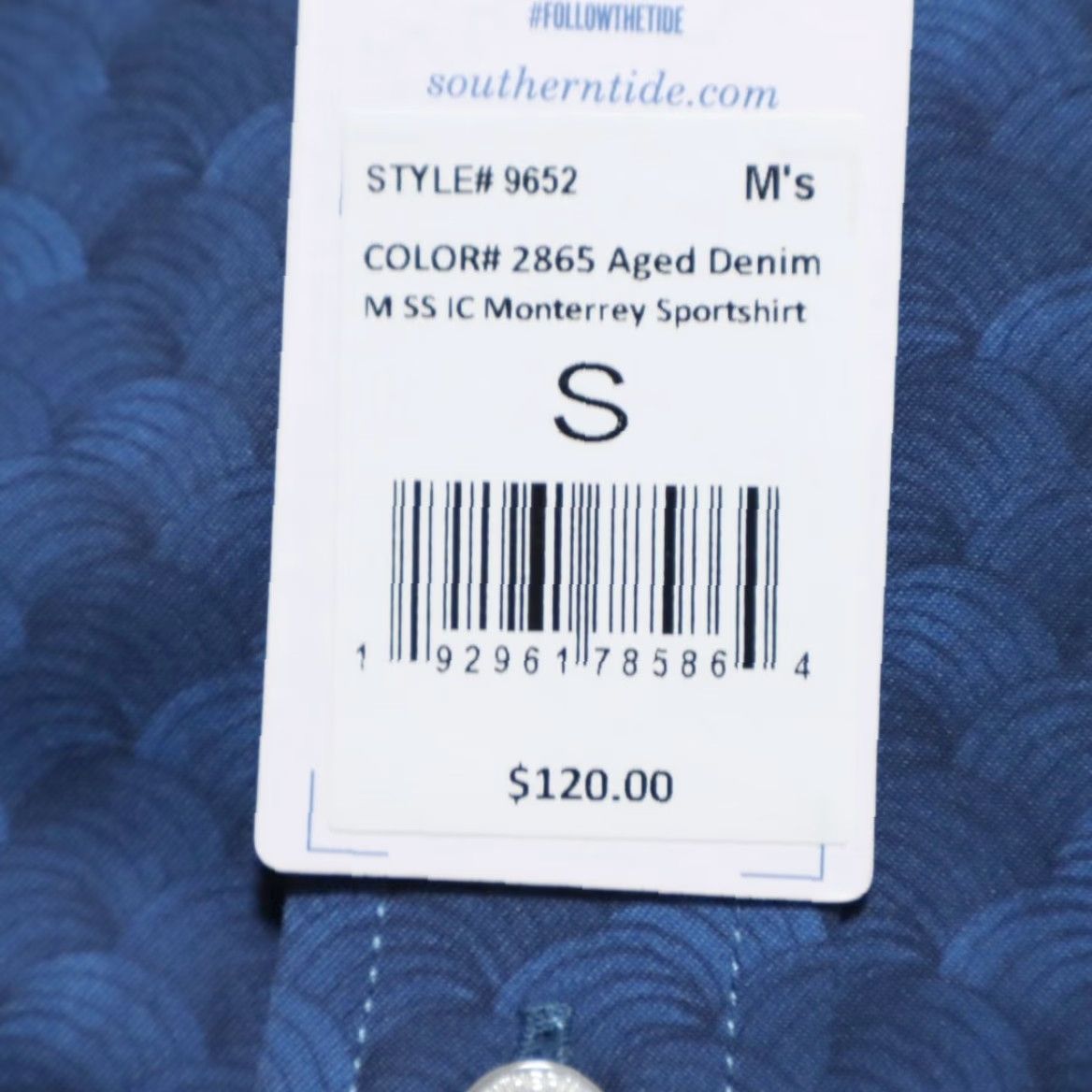 Southern Tide Southern Tide Intercoastal Monterrey Geometric Button Down Shirt Blue Men's S Size US S / EU 44-46 / 1 - 7 Thumbnail